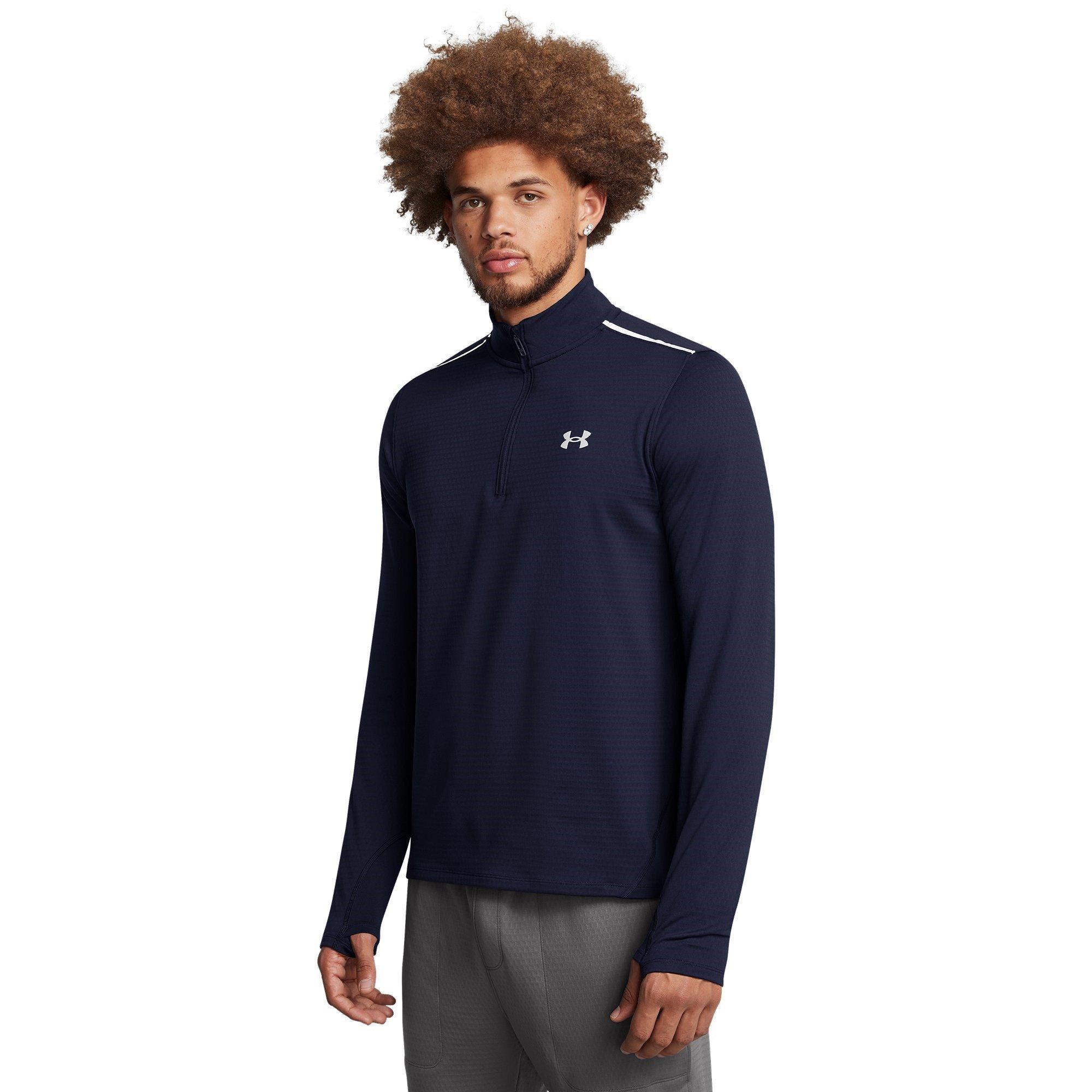Blue - Under Armour - Long-Sleeve Performance Gym Top - 2