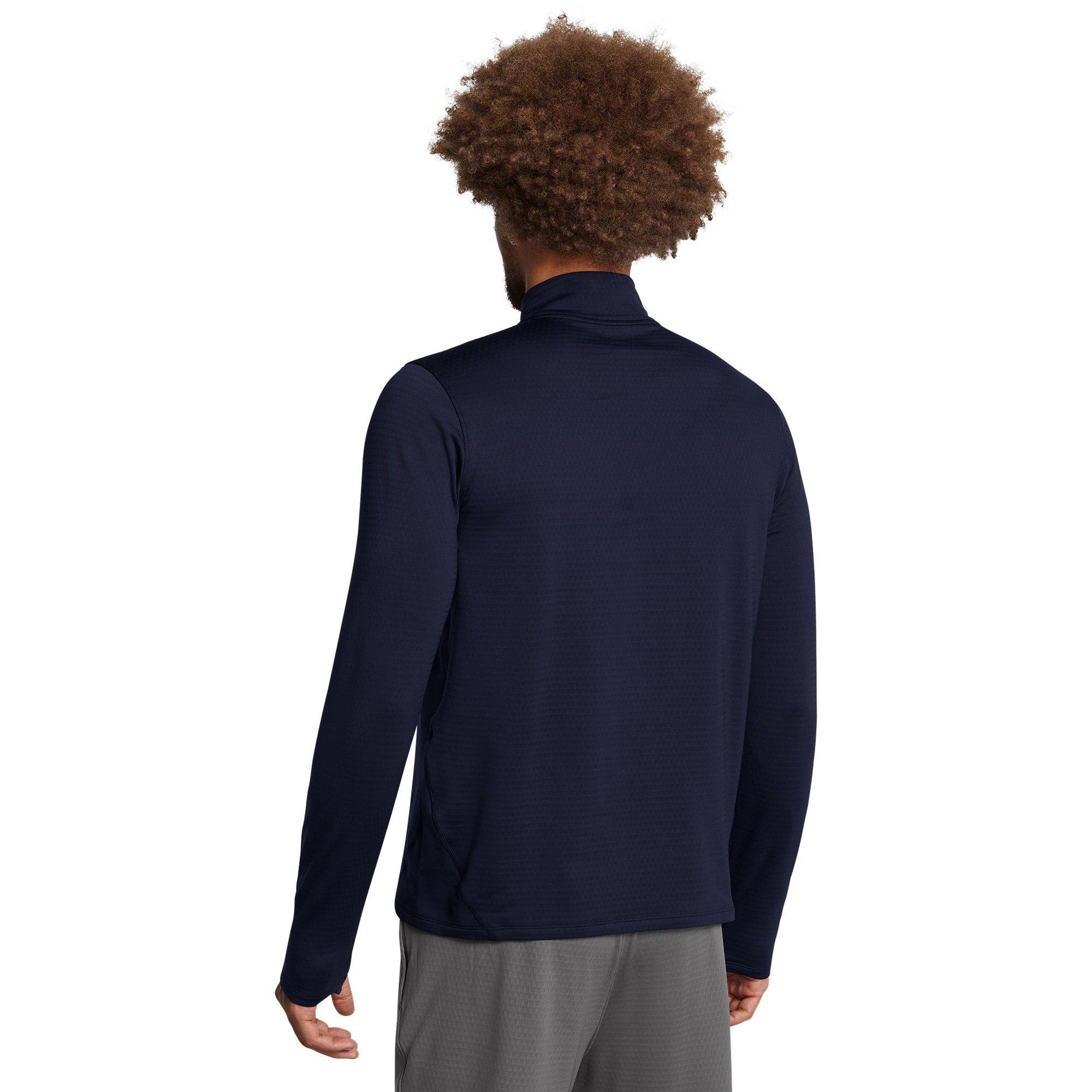 Blue - Under Armour - Long-Sleeve Performance Gym Top - 3