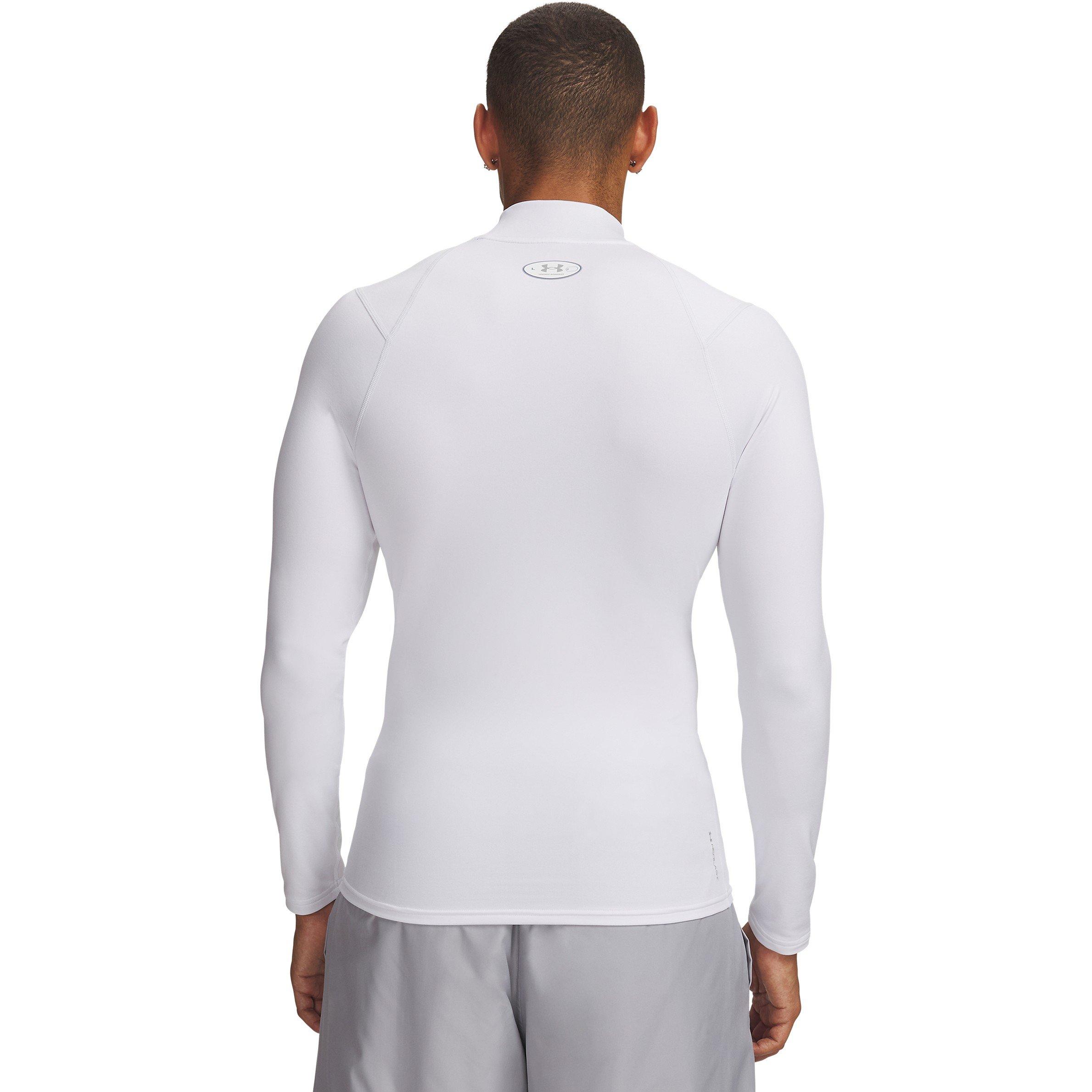 White / Gray - Under Armour - UA CG Elt Comp Mock Sn64 - 2