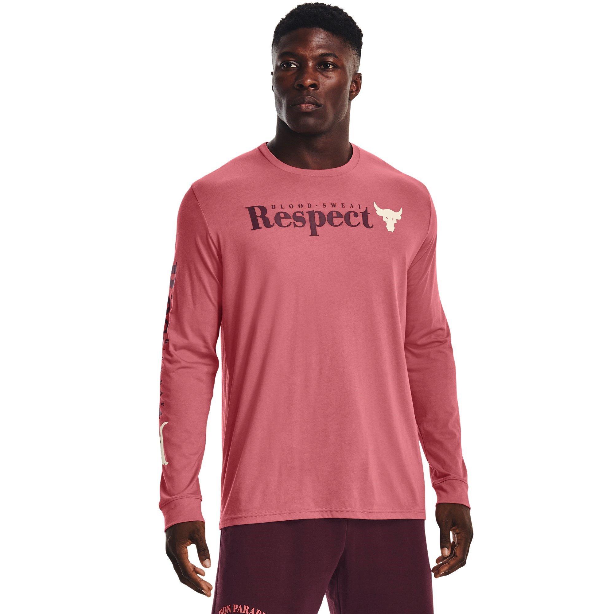 Pink - Under Armour - Rock Respect Long-Sleeve Performance Gym Top - 3