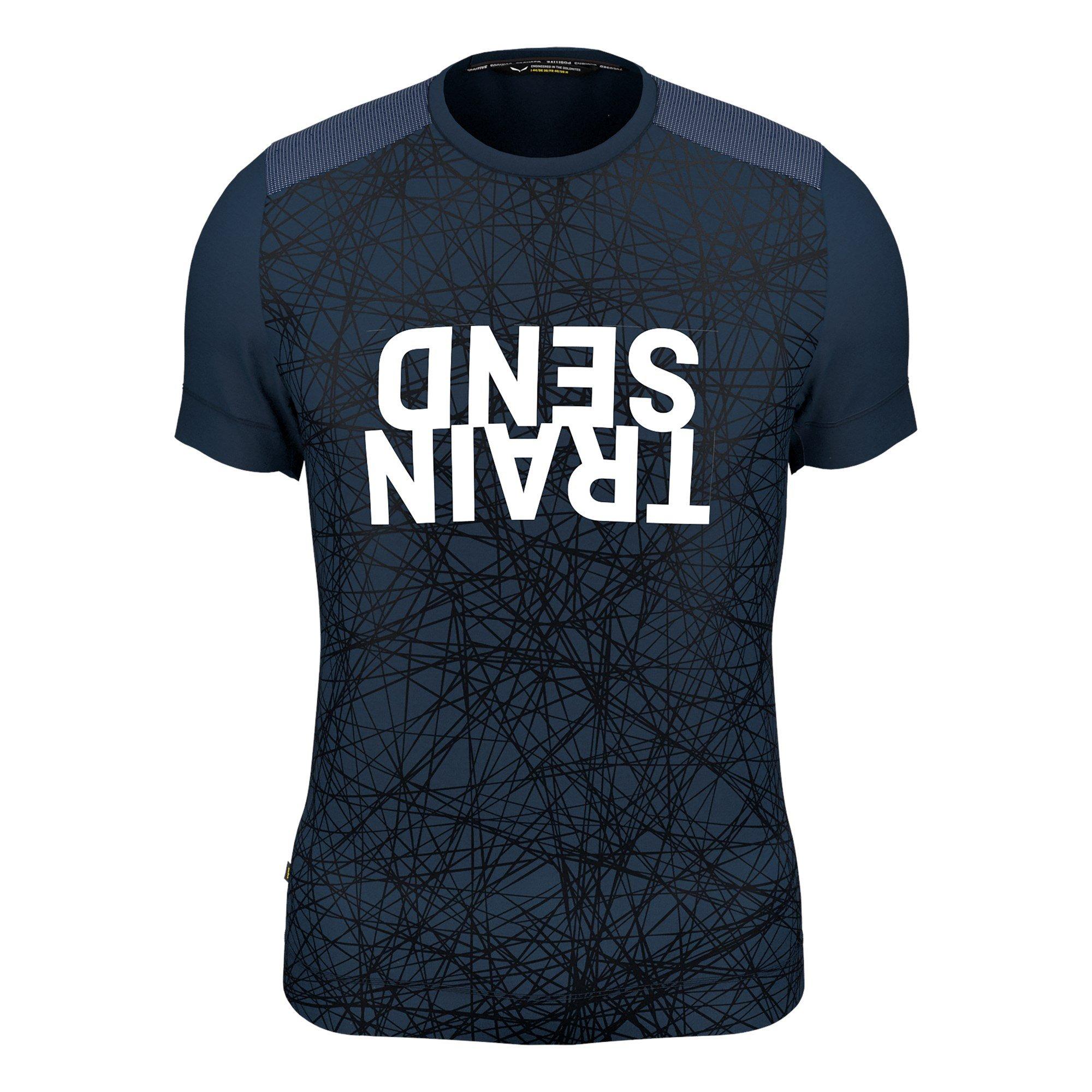 Navy Blazer - Salewa - Men's Short-Sleeve Performance Gym Top