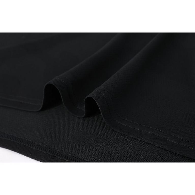 Noir - Everlast - Promodoro T shirt maille cotele col V grandes tailles Femmes - 7