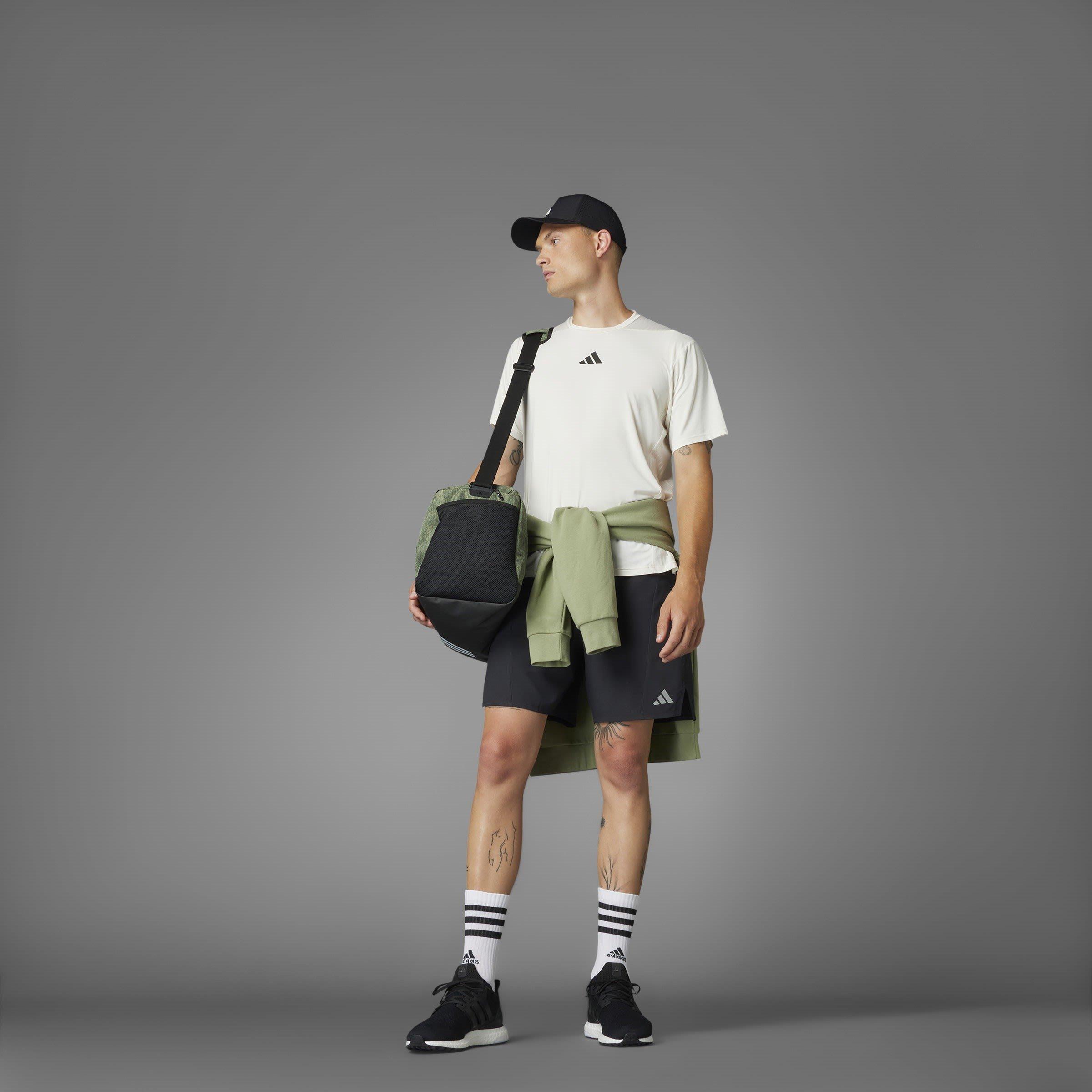 Chalk White - adidas - Men's D4T Intense Short-Sleeve Performance Gym Top - 7