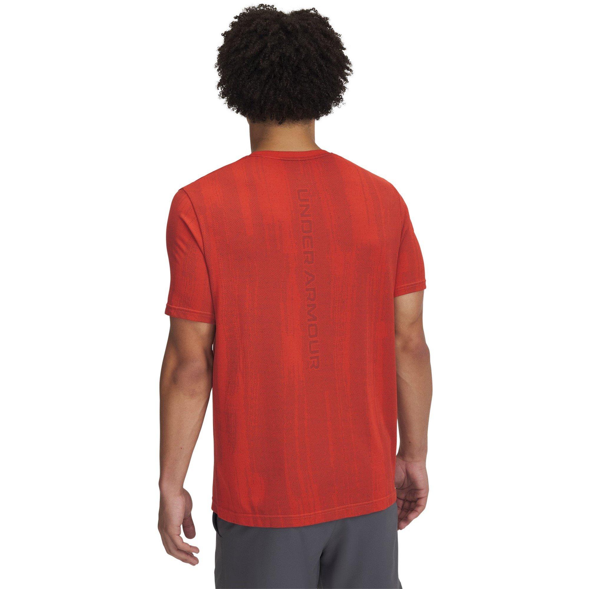 Oranje - Under Armour - Men's Vanish Short-Sleeve Performance Gym Top - 2