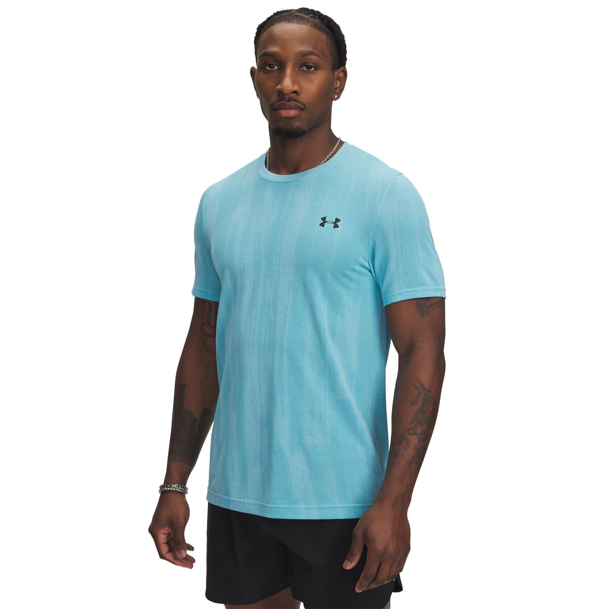 Under Armour Men's Vanish Short-Sleeve Performance Gym Top - Blue - XL