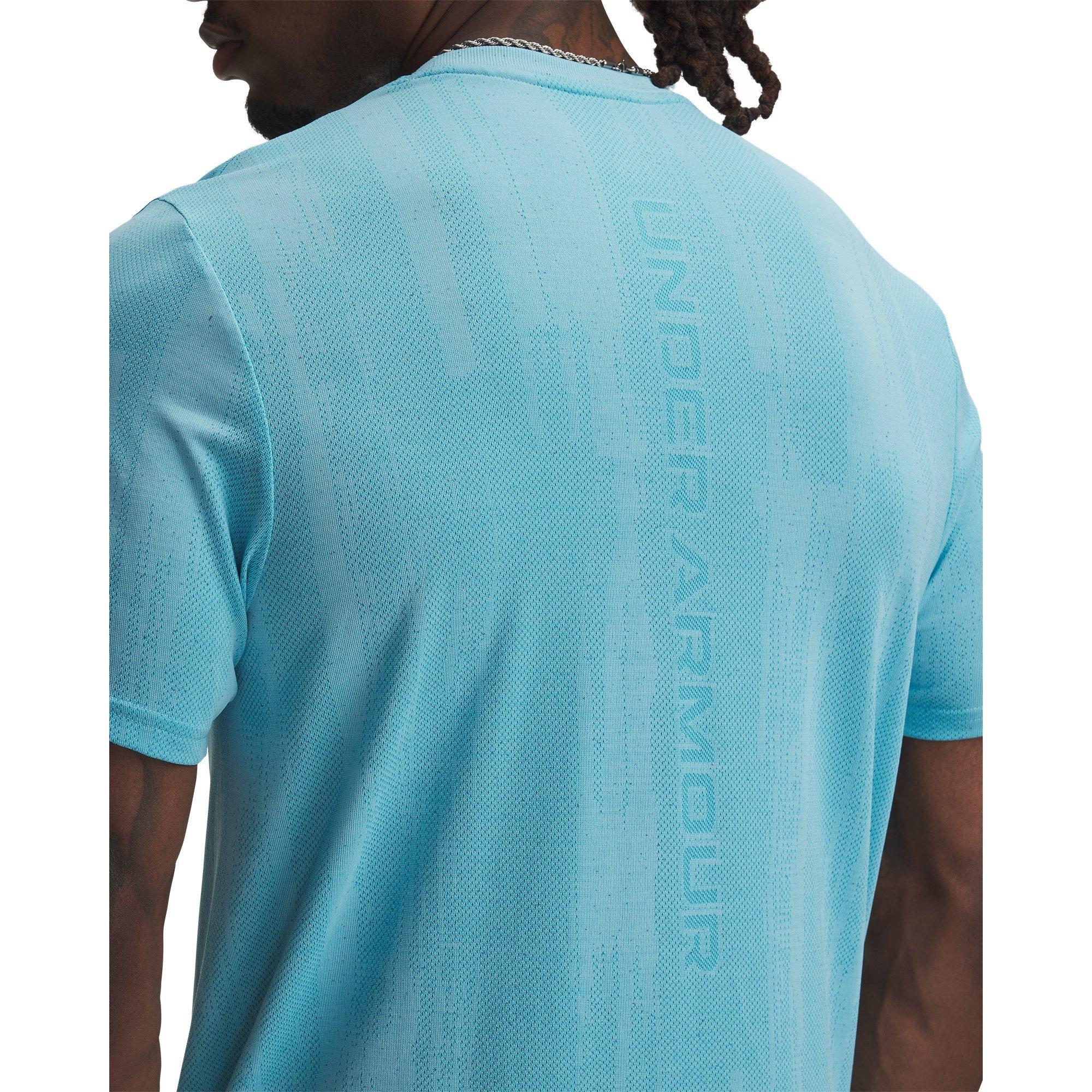 Blue - Under Armour - Vanish Short-Sleeve Performance Gym Top - 3