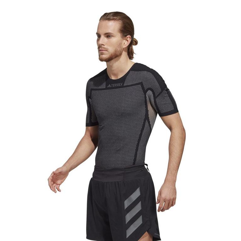 Noir/Blanc - adidas - Terrex DRYNAMO™ Short Sleeve Baselayer T Shirt Mens - 2