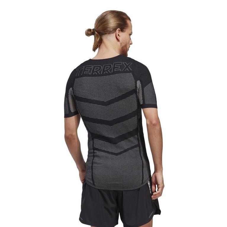 Noir/Blanc - adidas - Terrex DRYNAMO™ Short Sleeve Baselayer T Shirt Mens - 3