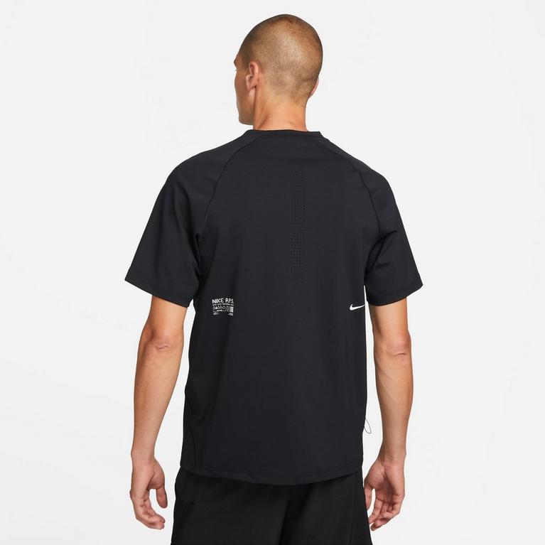 Noir - Nike - Logo Embroidered Lace T-shirt - 2