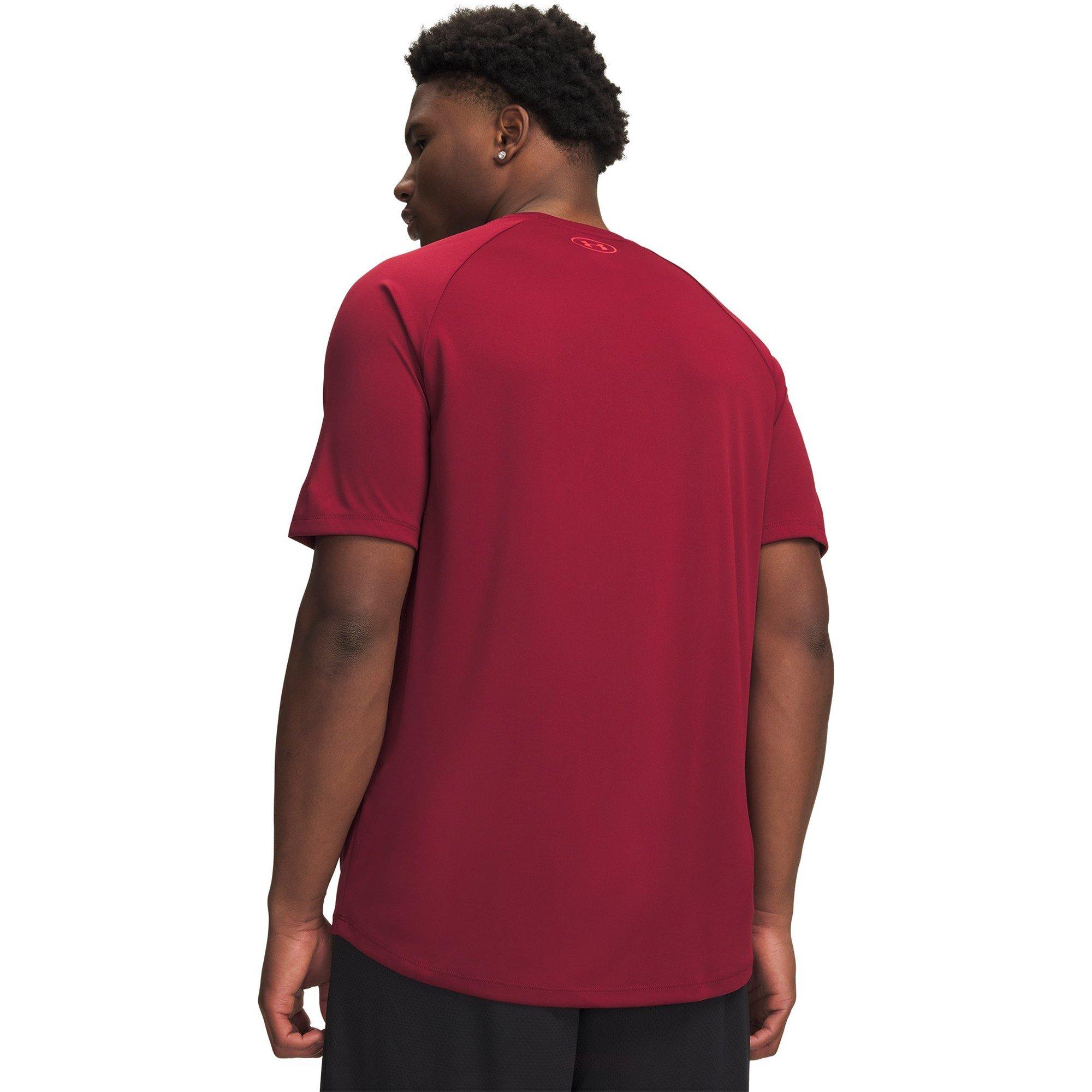 Cardinal/Red - Under Armour - Men's Velocity Graphic Short-Sleeve Performance Gym Top - 2