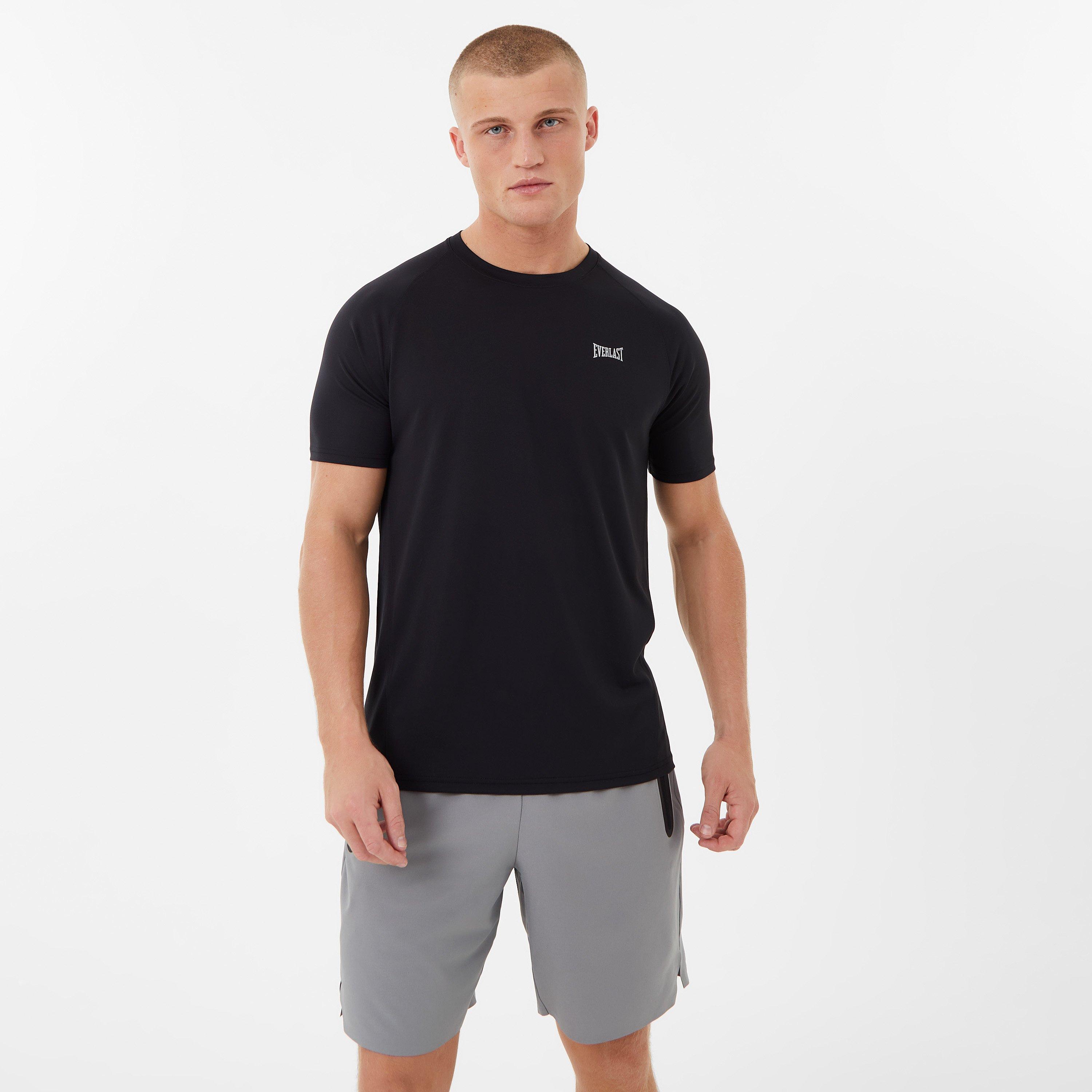 Black - Everlast - Essential Poly T-Shirt Mens - 3
