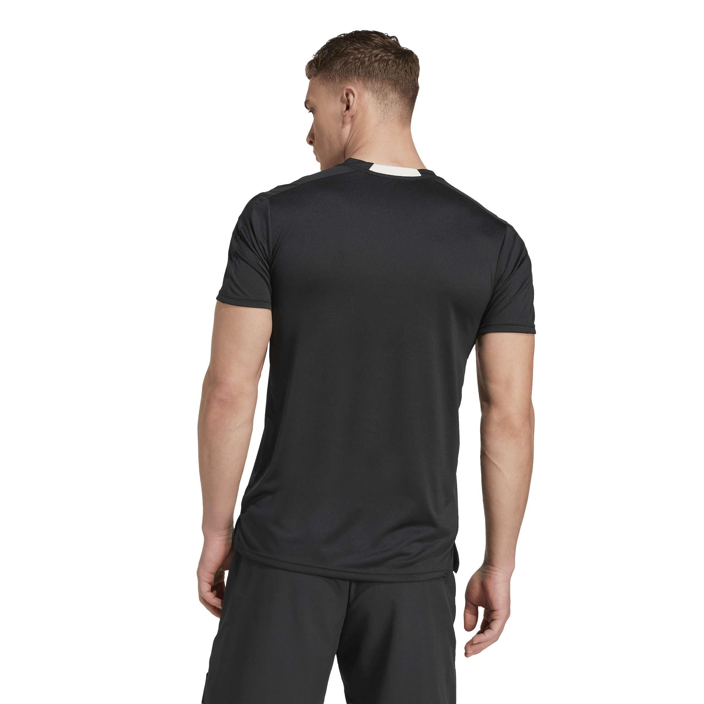 Schwarz - adidas - Men's Training Heritage Short Sleeve T-Shirt - 3