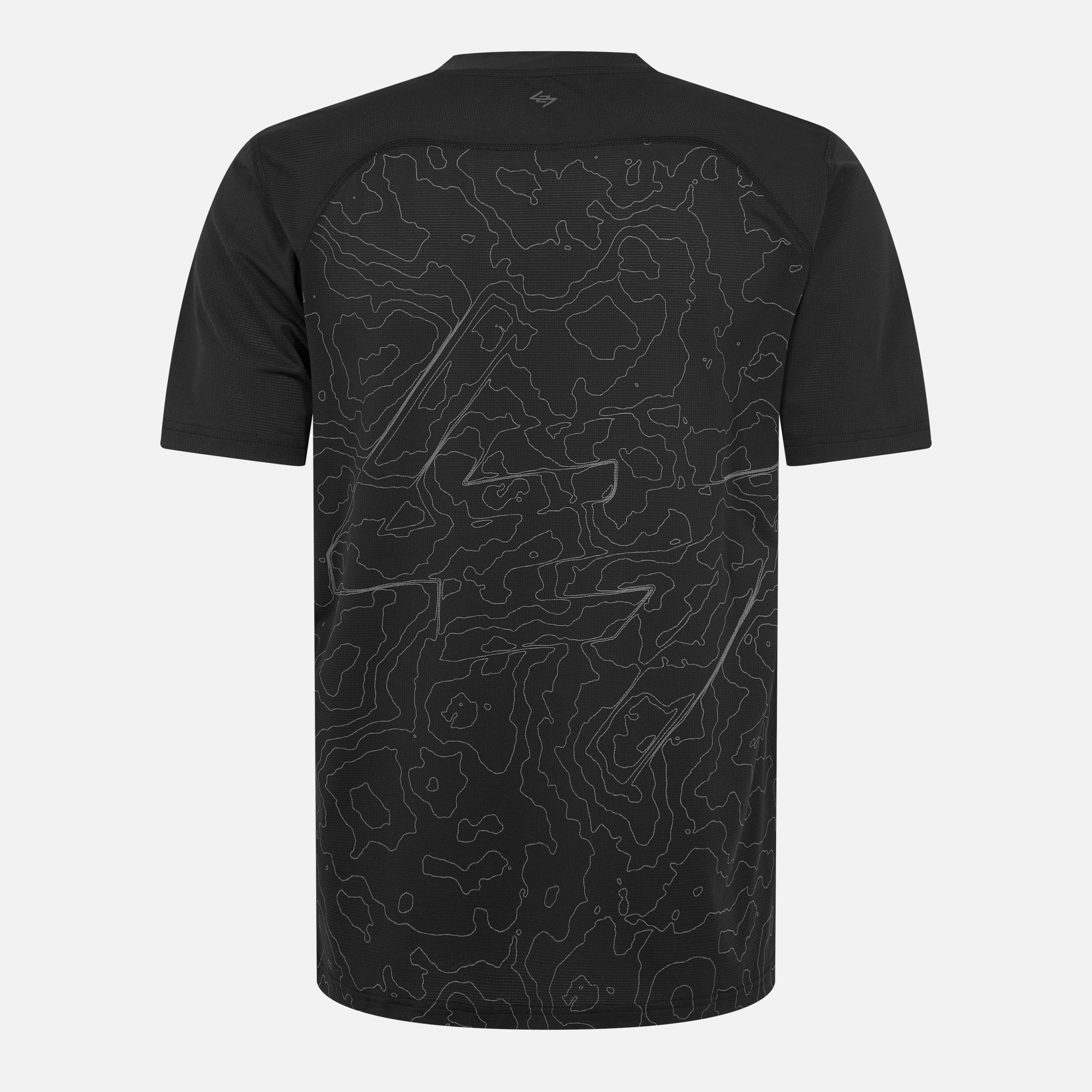 Black - Represent 247 - Men's Contour Run Short-Sleeve Performance Gym Top - 2