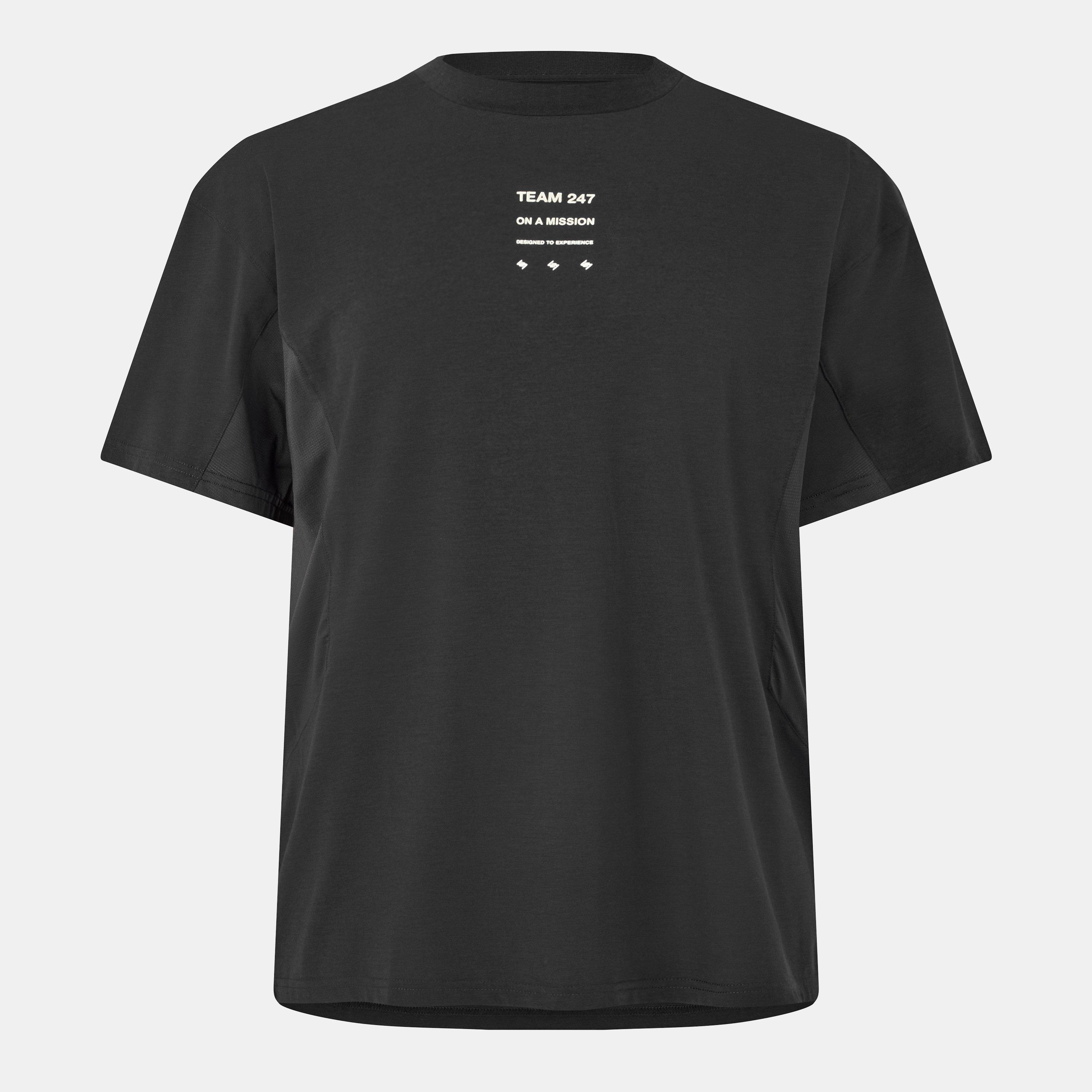 Black - Represent 247 - Men's Moisture Wicking Short Sleeve Performance Gym Top - 1