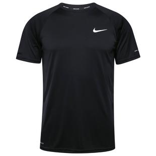 Black - Nike - Essentials Mens Short Sleeve Hydroguard Swim Shirt - 1