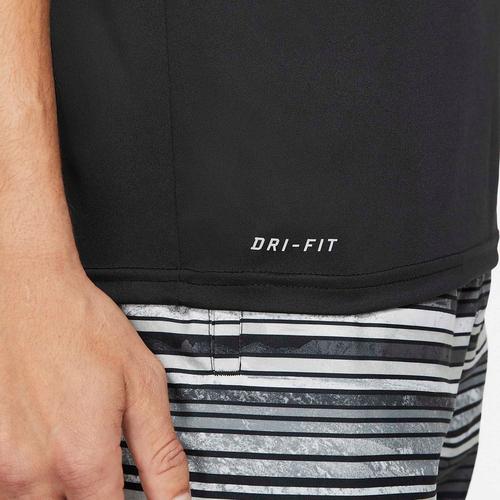 Black - Nike - Essentials Mens Short Sleeve Hydroguard Swim Shirt - 5