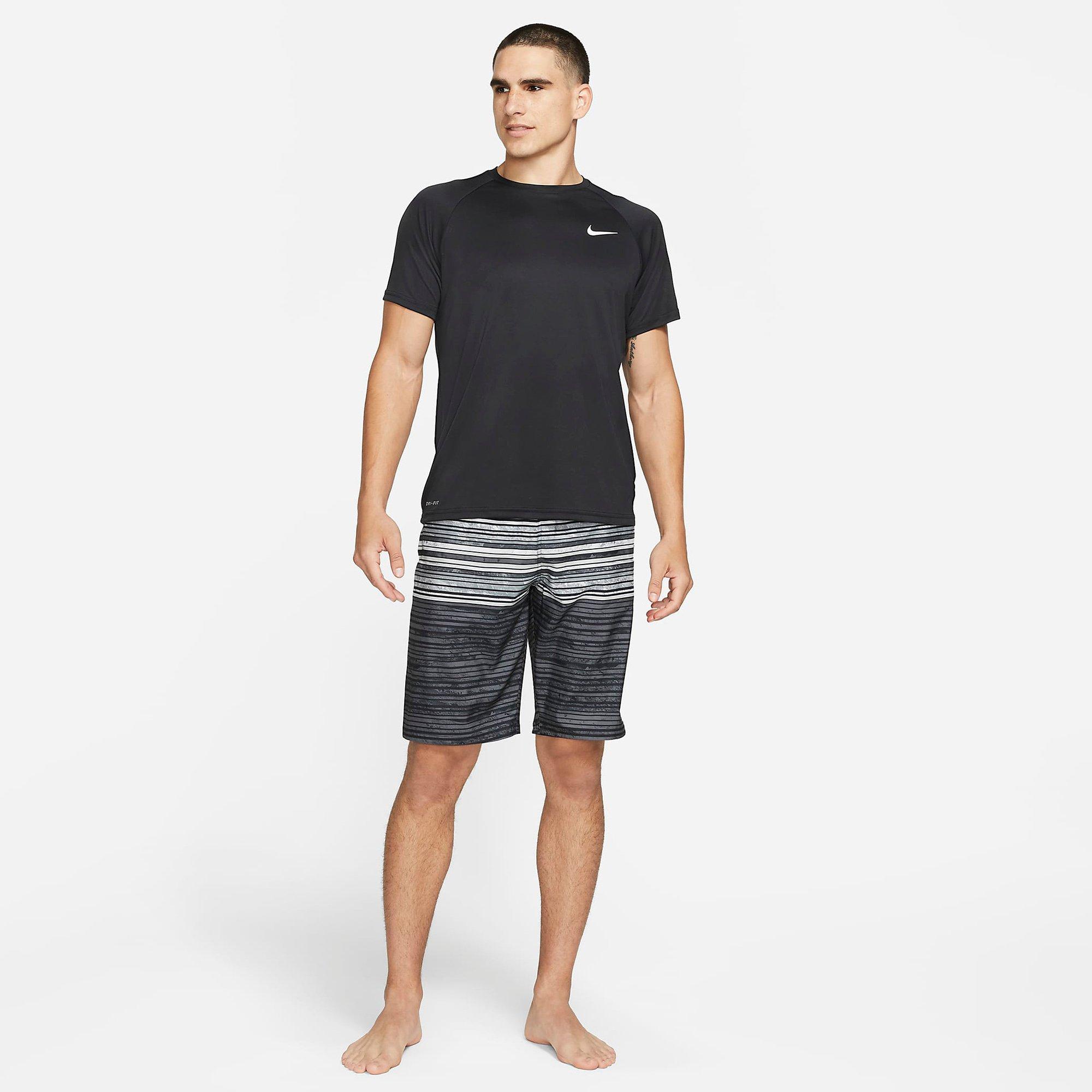 Black - Nike - Essential Mens Short-Sleeve Hydroguard - 7