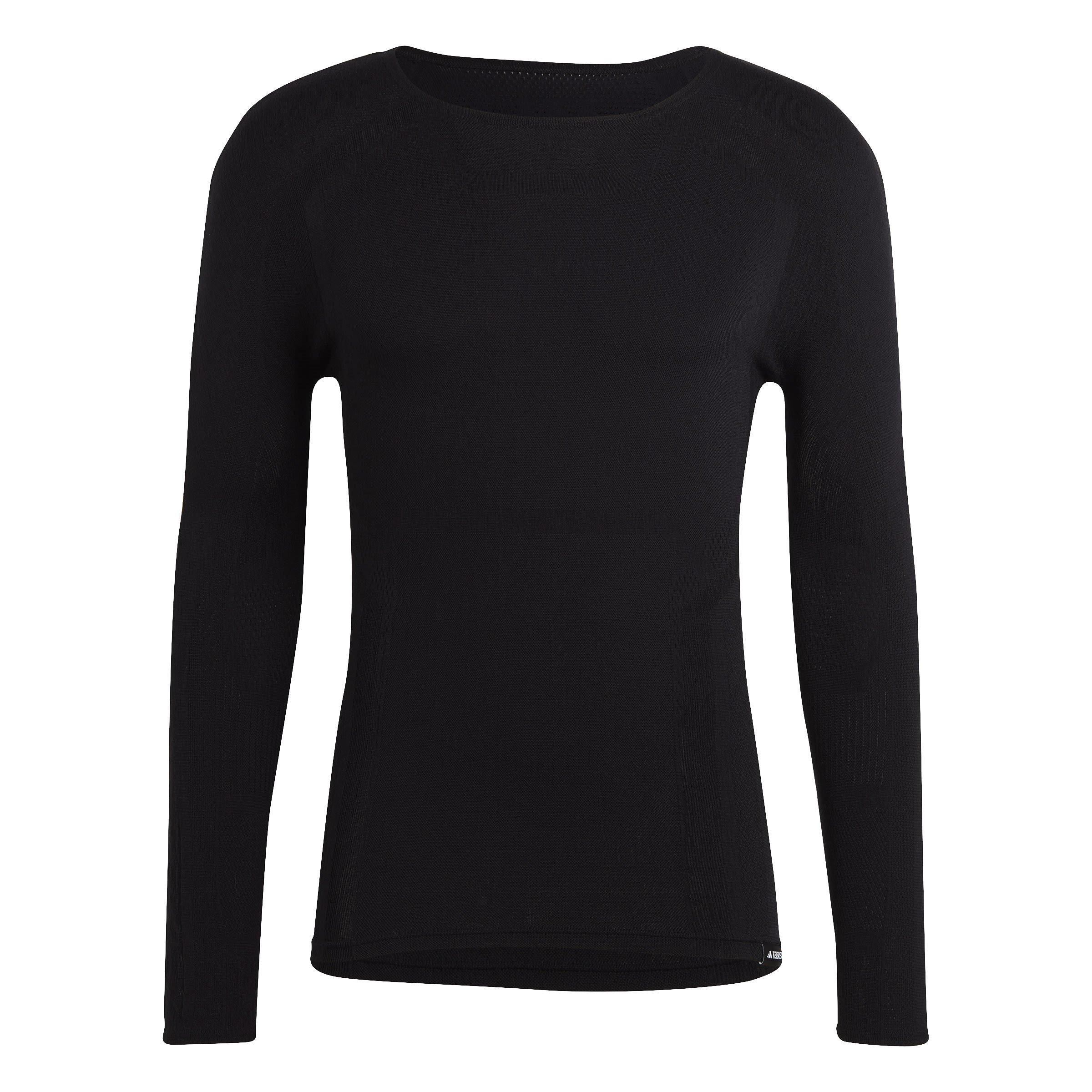 Zwart - adidas - Drynamo Long Sleeve Training T-shirt Mens - 1