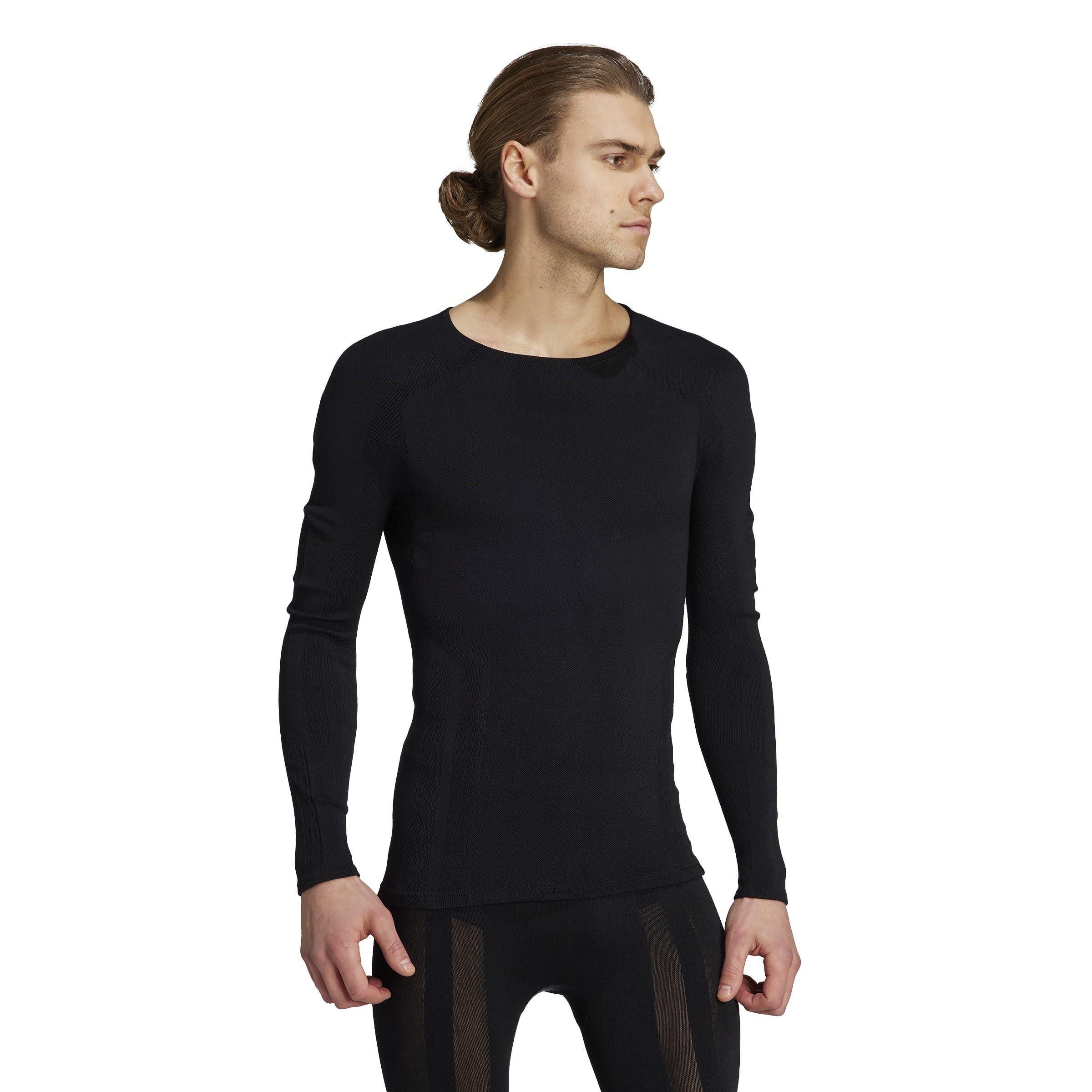 Zwart - adidas - Drynamo Long Sleeve Training T-shirt Mens - 2