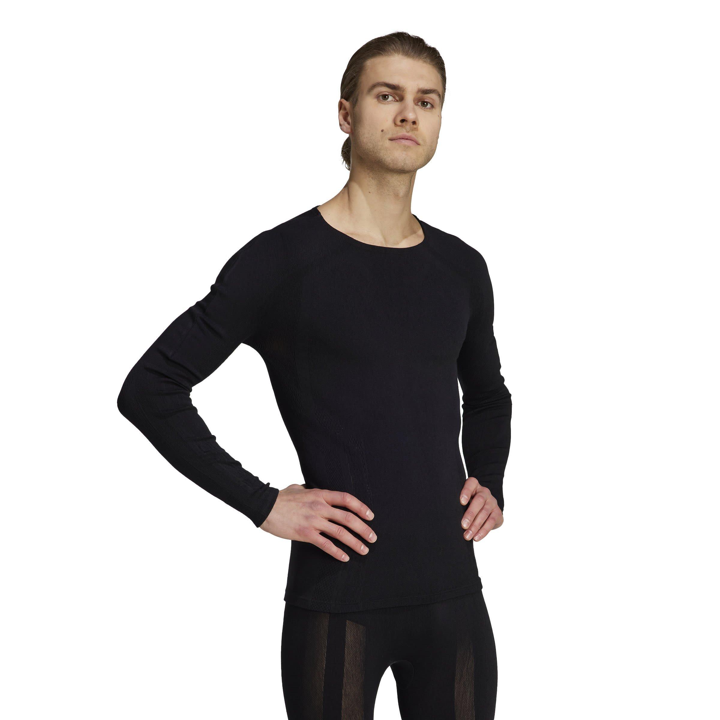 Zwart - adidas - Drynamo Long Sleeve Training T-shirt Mens - 4