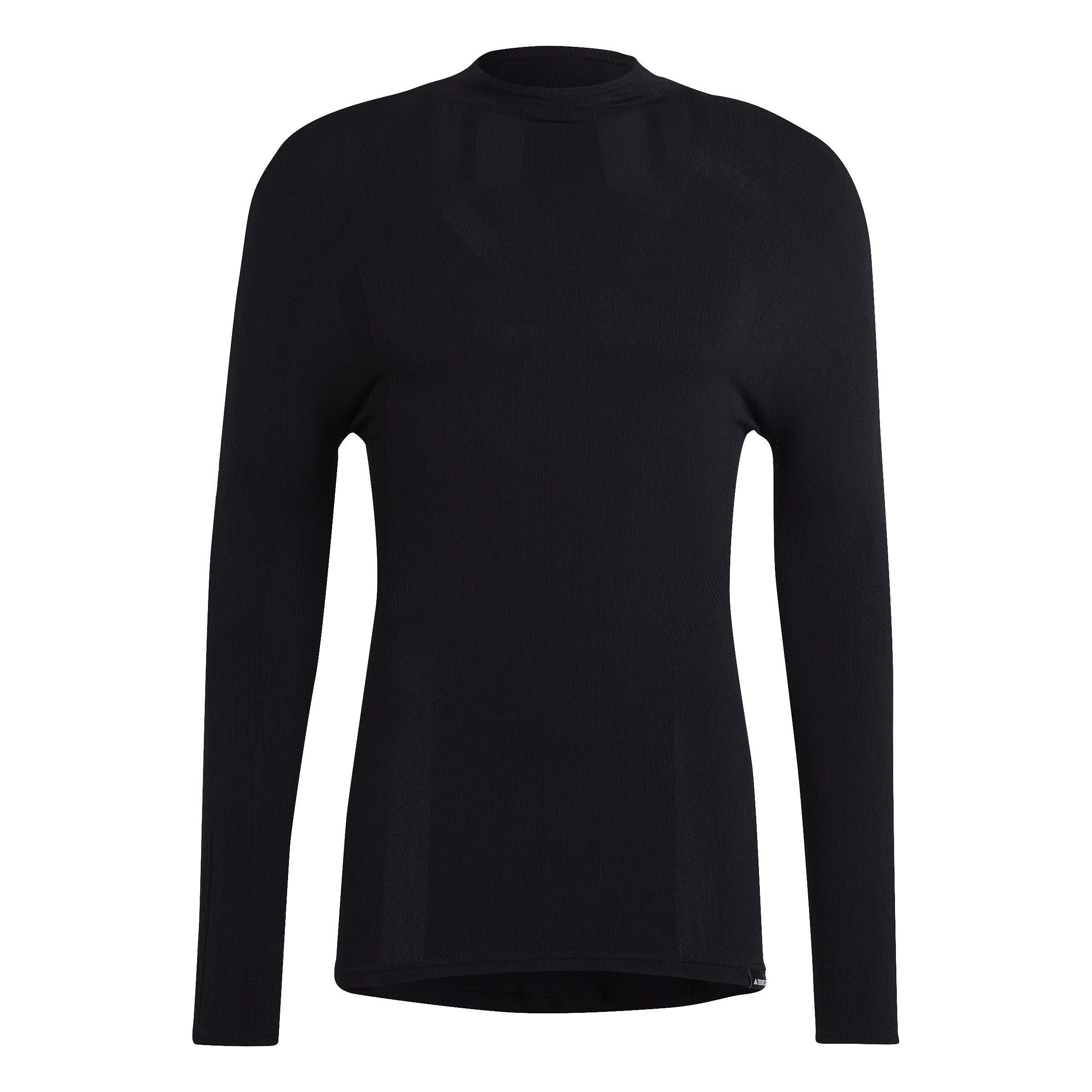 Zwart - adidas - Terrex Long Sleeve Turtleneck Top Mens - 1
