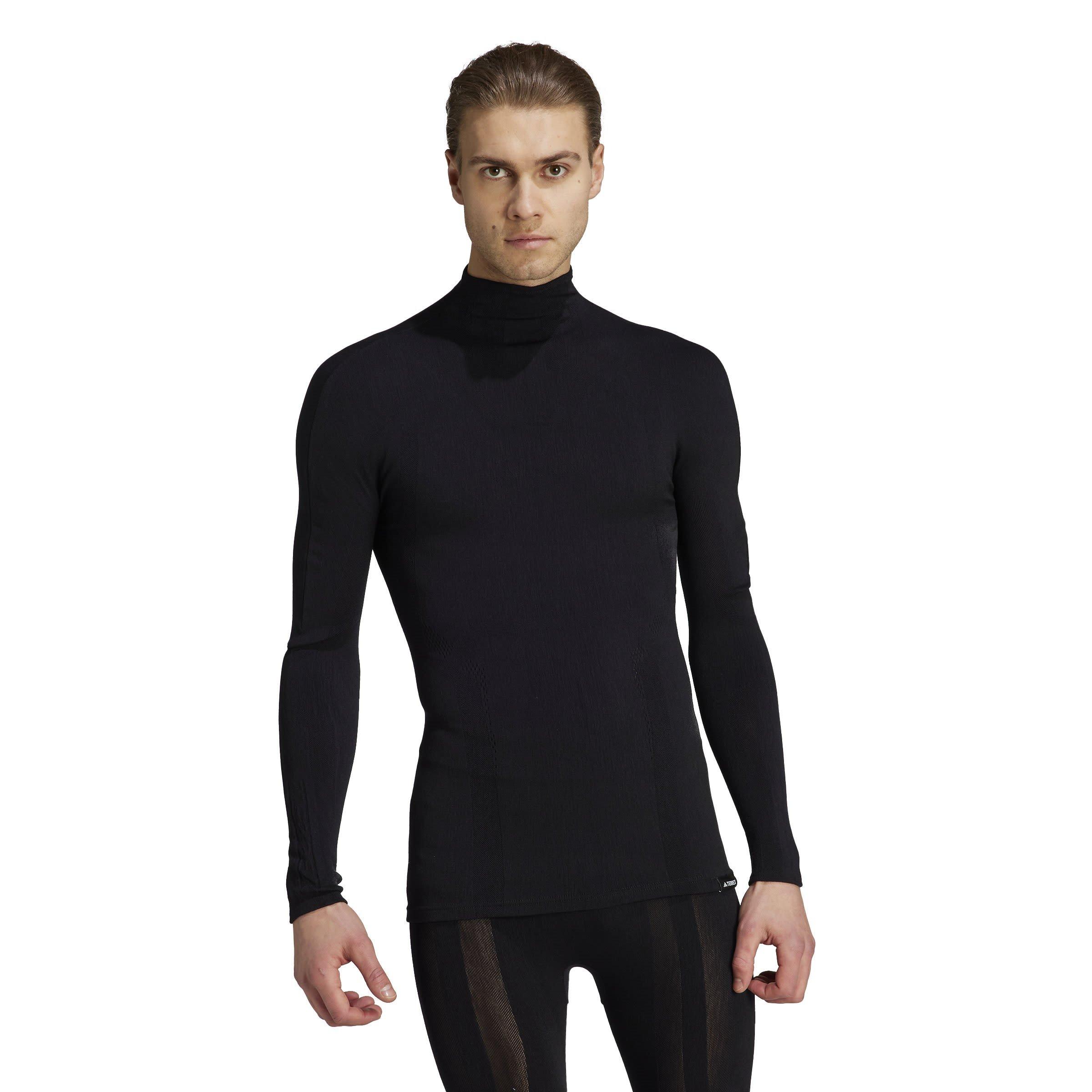 Zwart - adidas - Terrex Long Sleeve Turtleneck Top Mens - 2