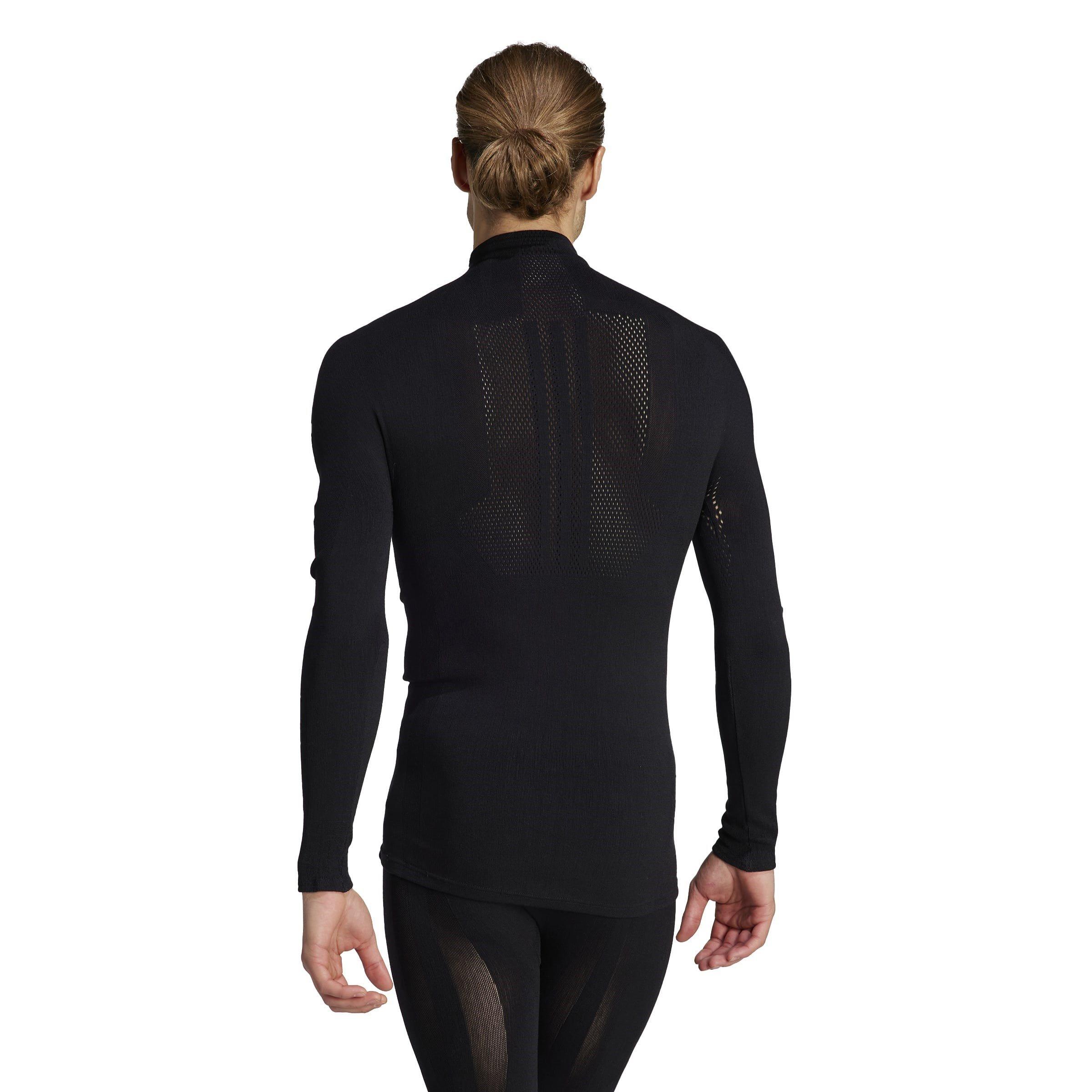 Zwart - adidas - Terrex Long Sleeve Turtleneck Top Mens - 3