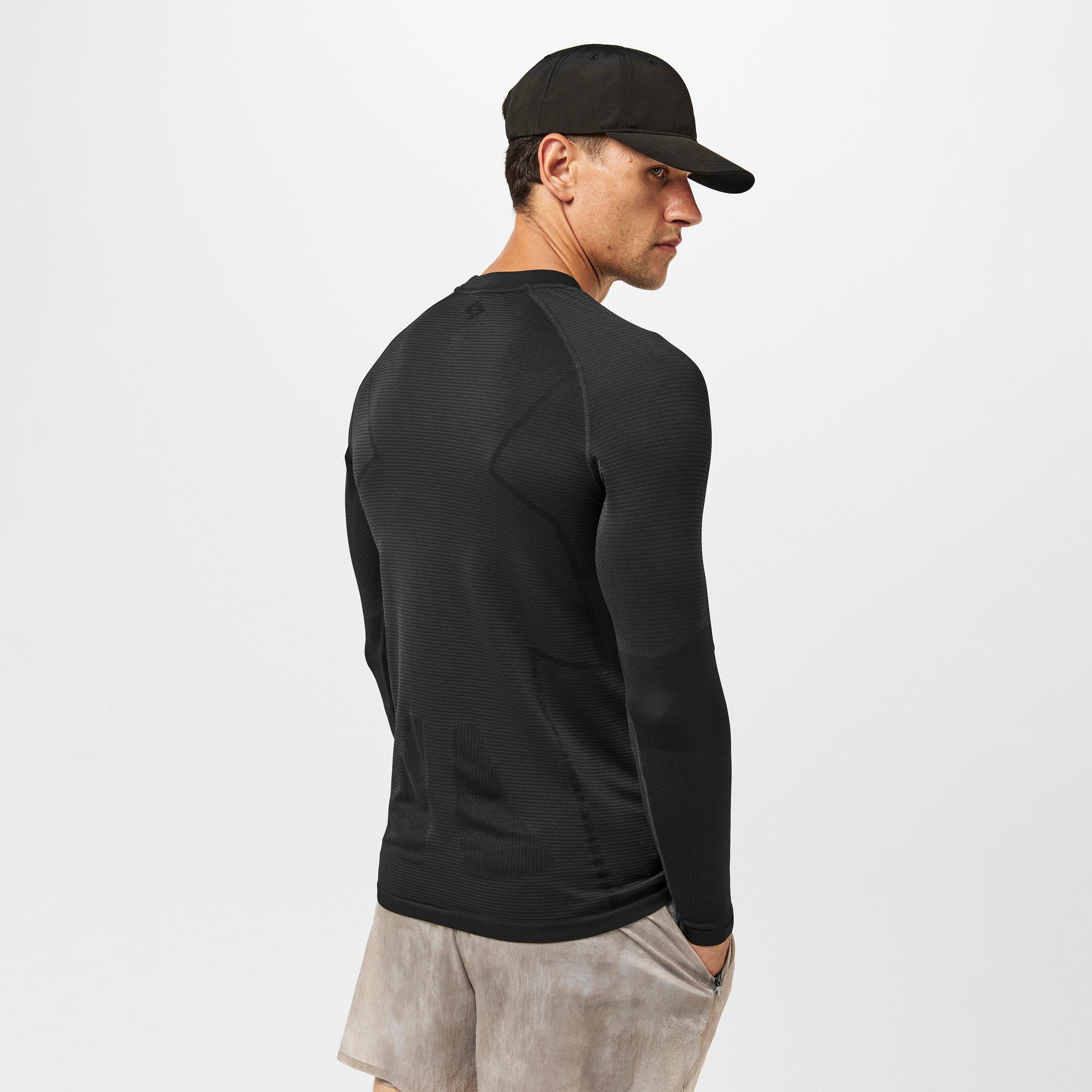 Black - Represent 247 - Men's Long-Sleeve Performance T-Shirt - 4