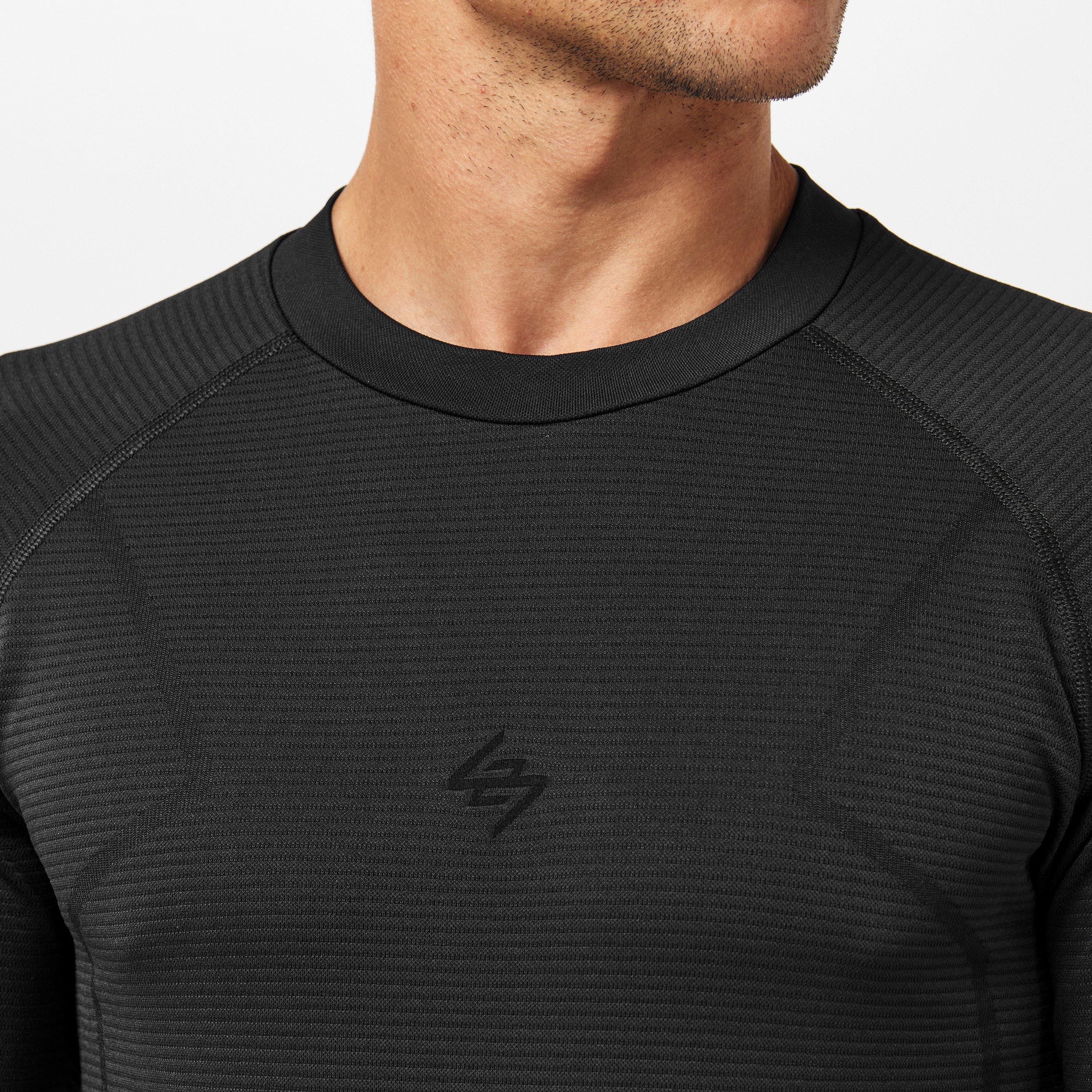 Black - Represent 247 - Men's Long-Sleeve Performance T-Shirt - 5