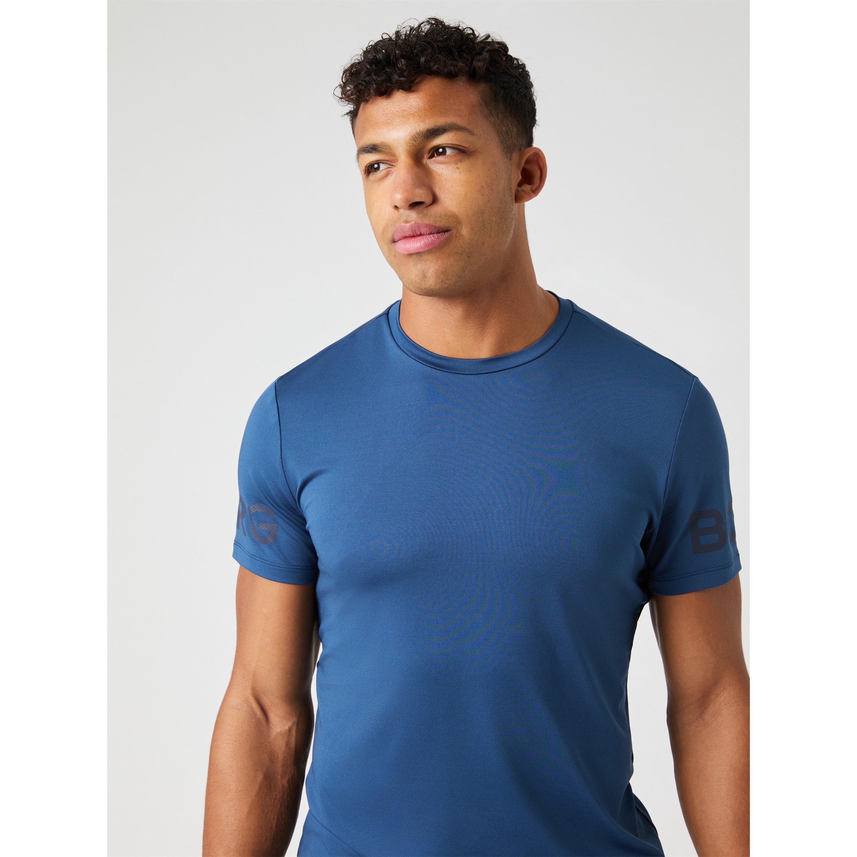 Azul - Bjorn Borg - Bjorn Logo Tech Tee Sn61 - 6