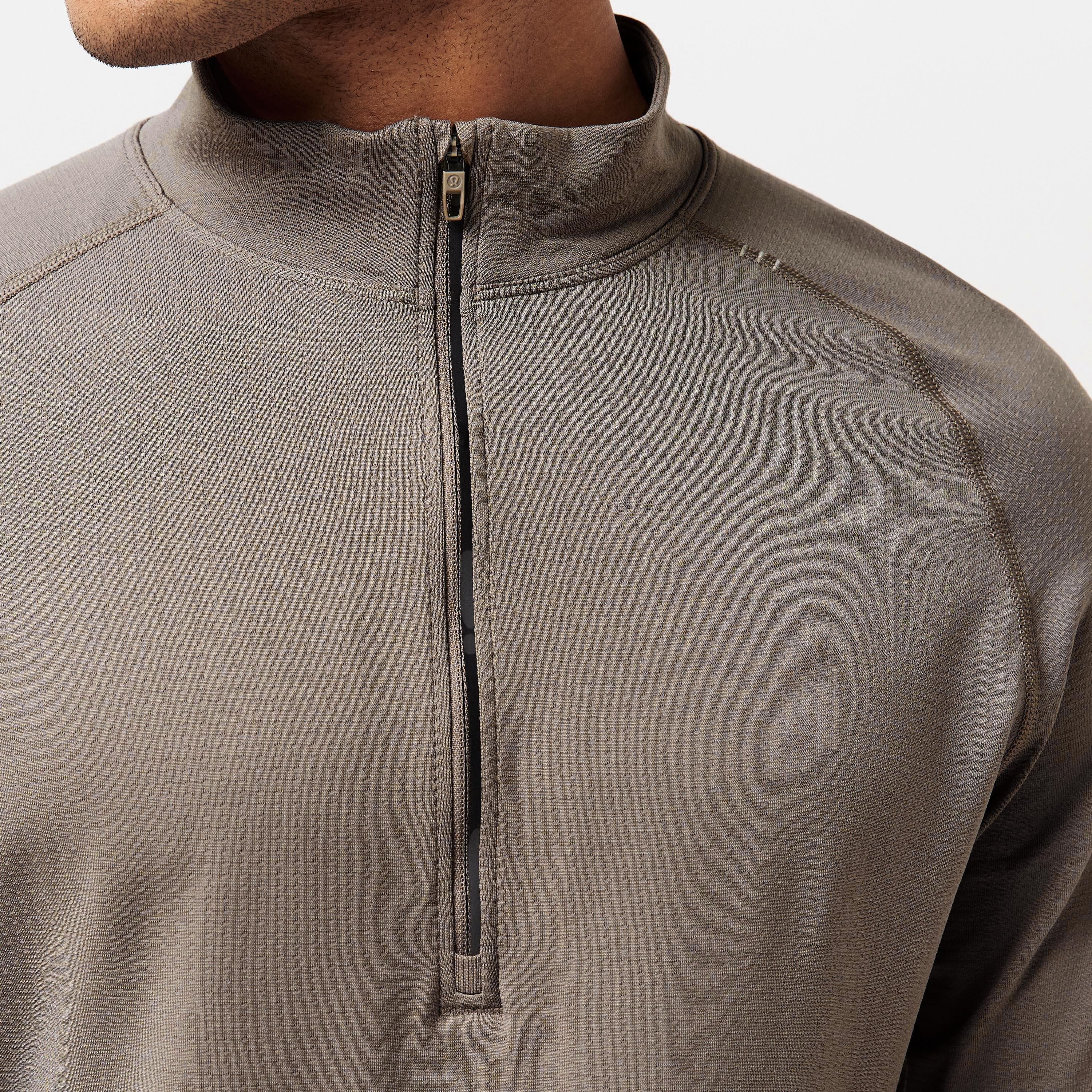 Warm Ash Grey - Lululemon - Men's Long-Sleeve Performance Gym Top - 5
