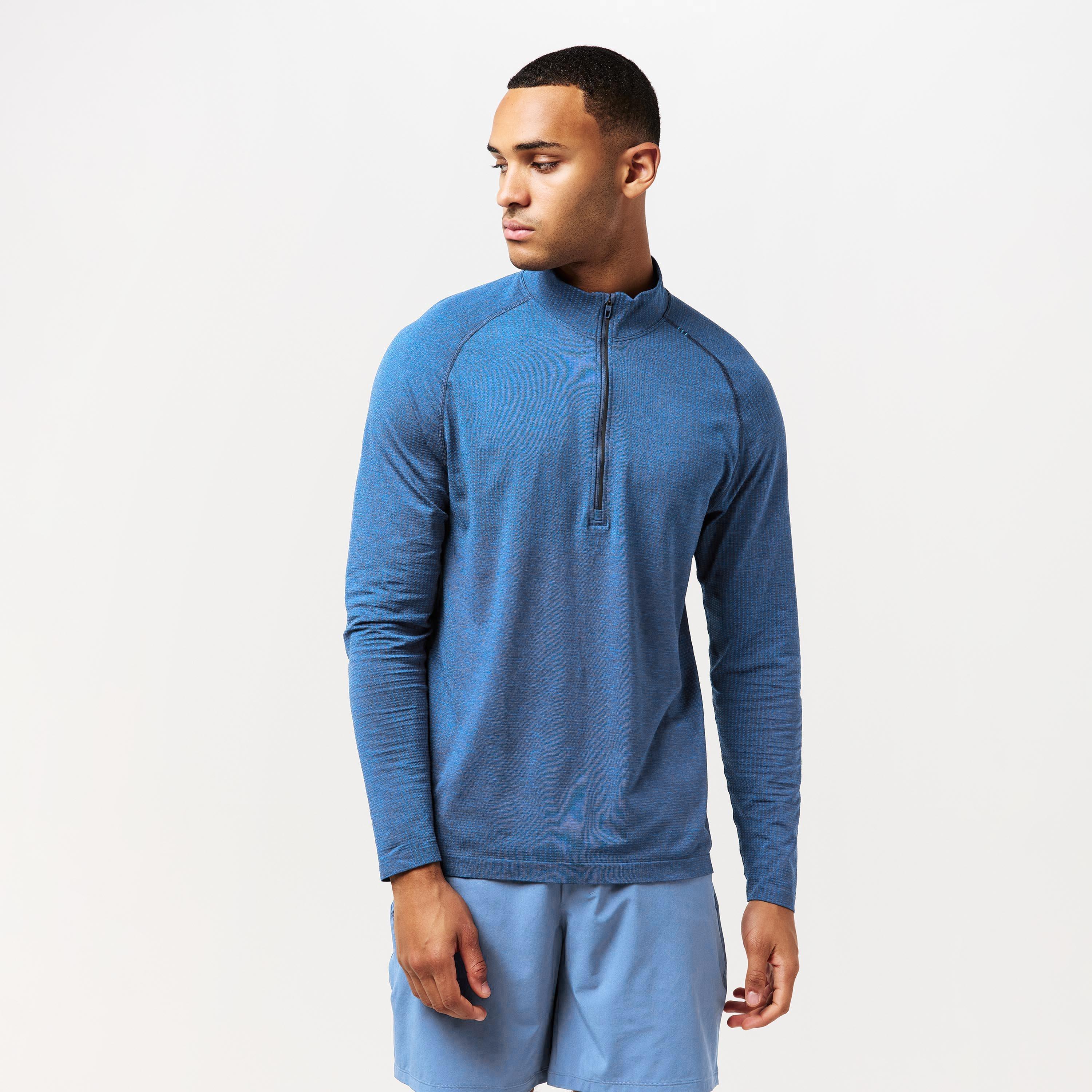 Chalk Blu twl - Lululemon - Men's Long Sleeve Performance Gym Top - 3
