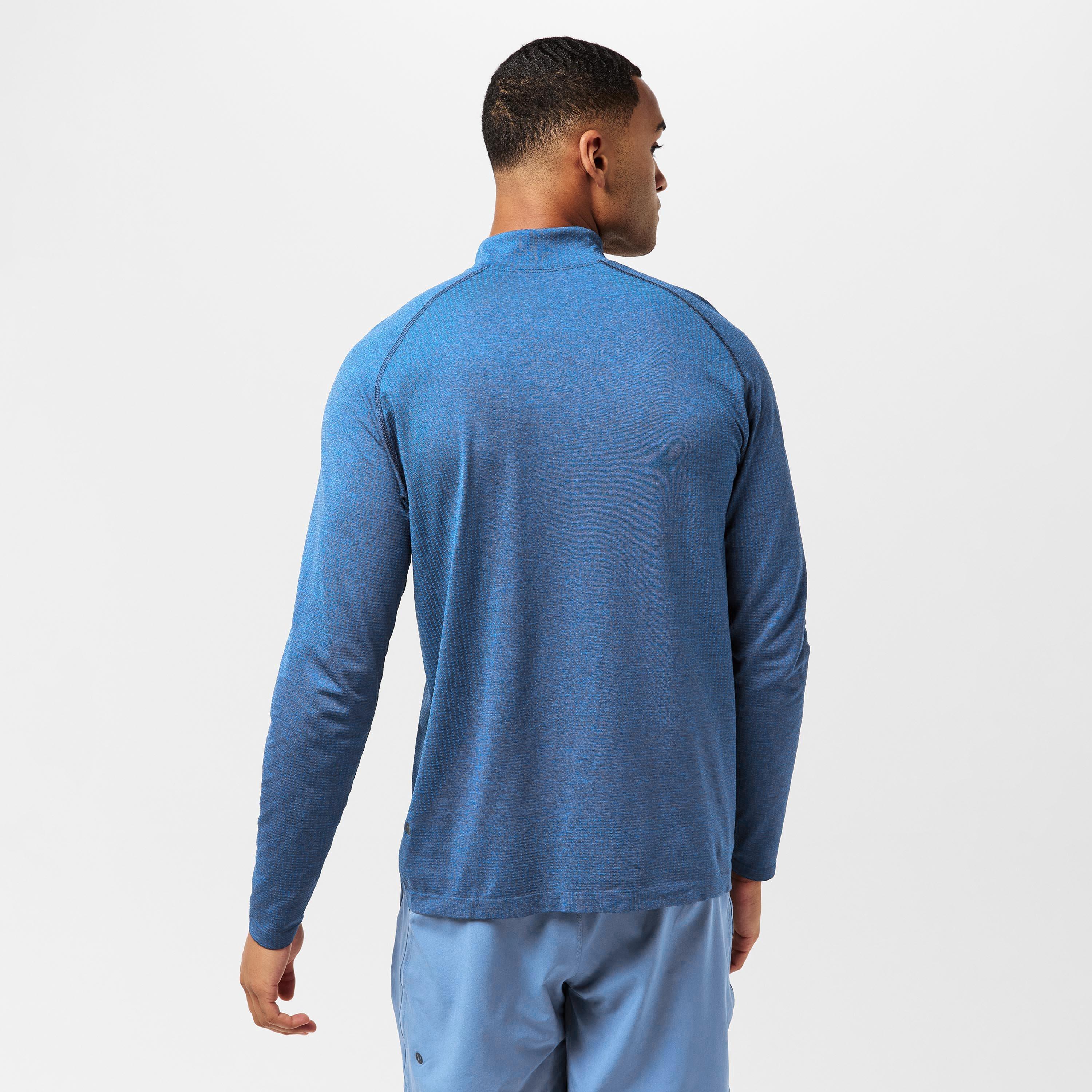 Chalk Blu twl - Lululemon - Men's Long Sleeve Performance Gym Top - 4