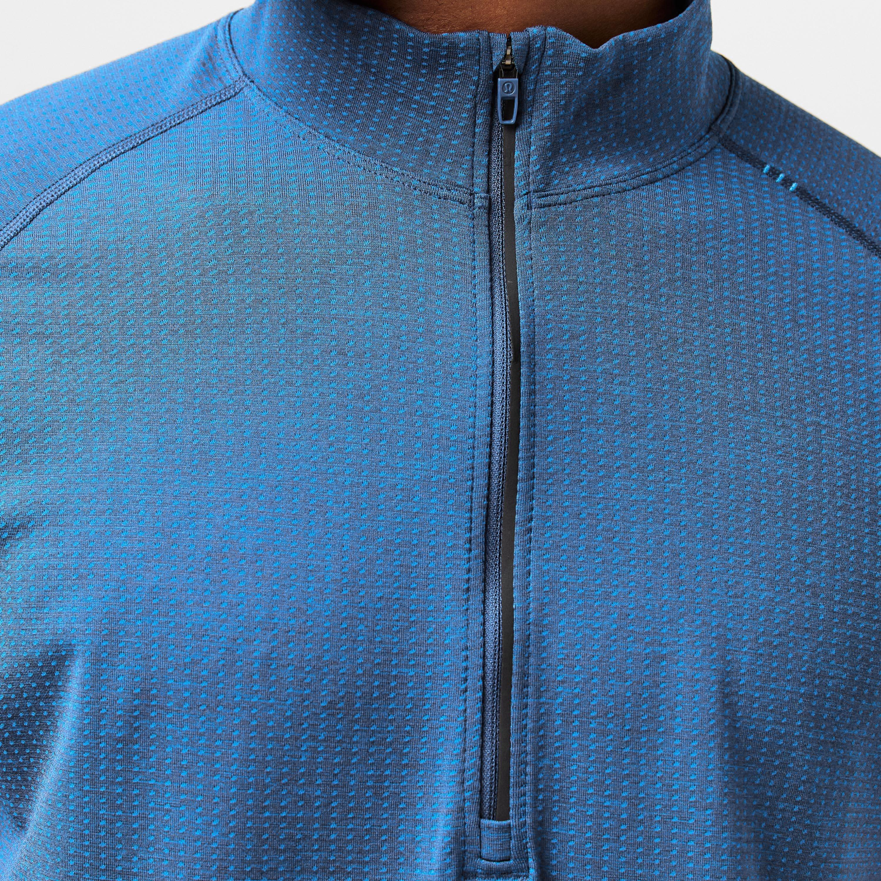 Chalk Blu twl - Lululemon - Men's Long Sleeve Performance Gym Top - 5