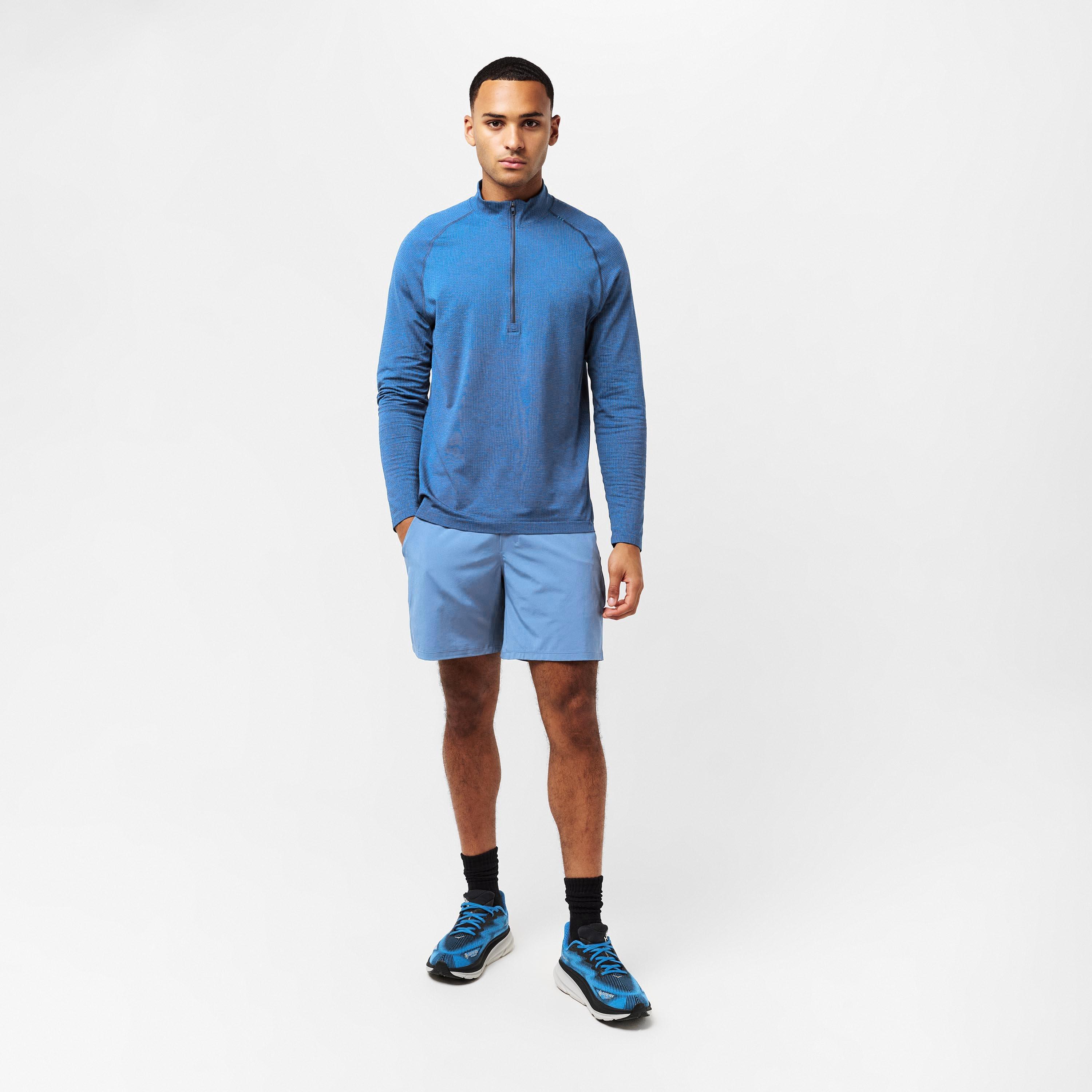Chalk Blu twl - Lululemon - Men's Long Sleeve Performance Gym Top - 6