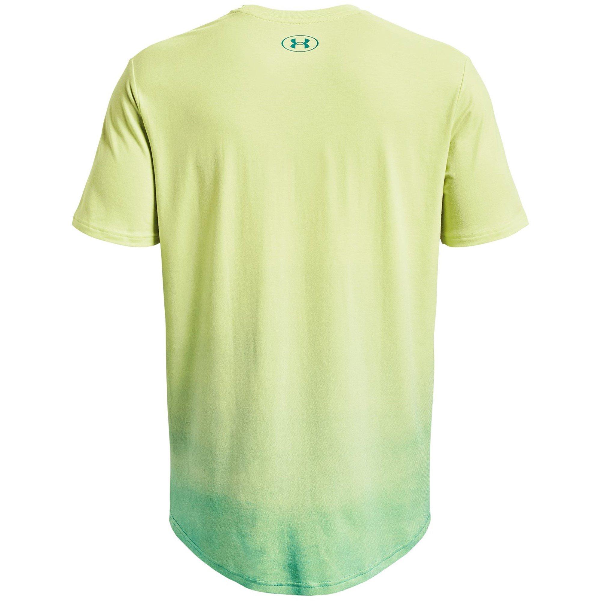 Green - Under Armour - Rock Fade Short-Sleeve Performance Gym Top - 2