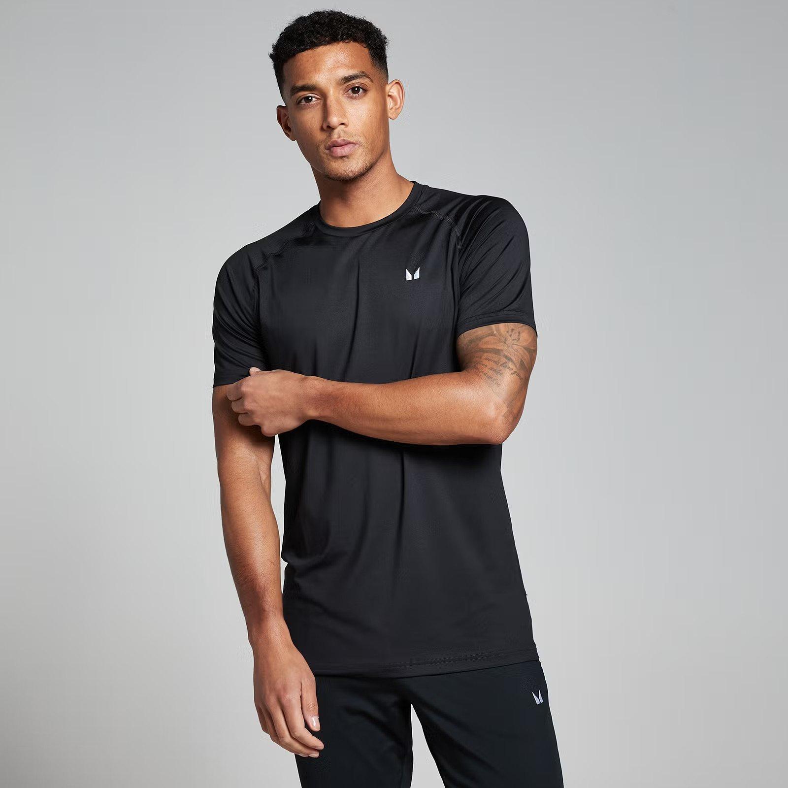 Schwarz - MyProtein - Men's Short-Sleeve Performance Gym Top