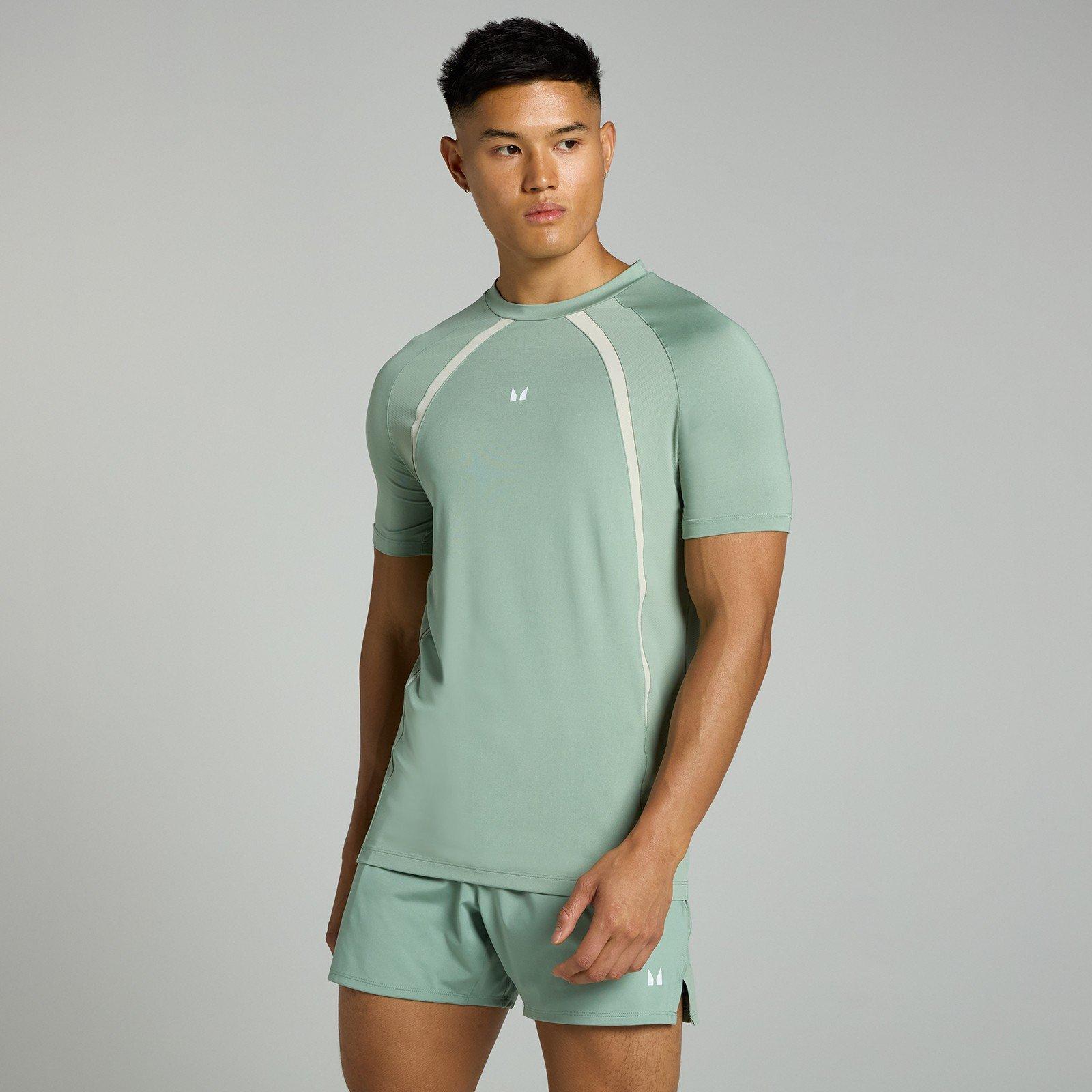 Pale Green - MyProtein - Men's Tempo Short-Sleeve Performance Gym Top