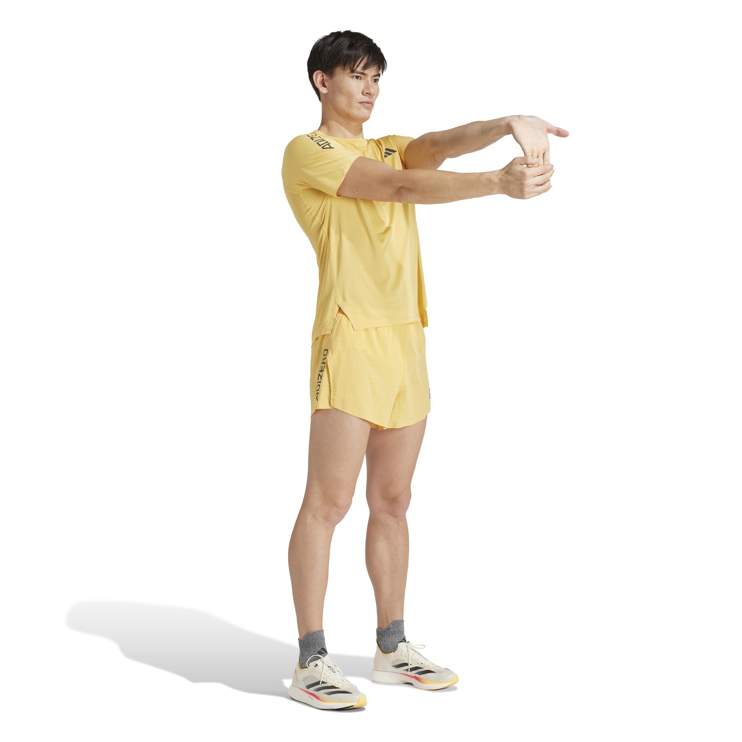 Gelb - adidas - Adizero Short-Sleeve Performance Gym Top - 4