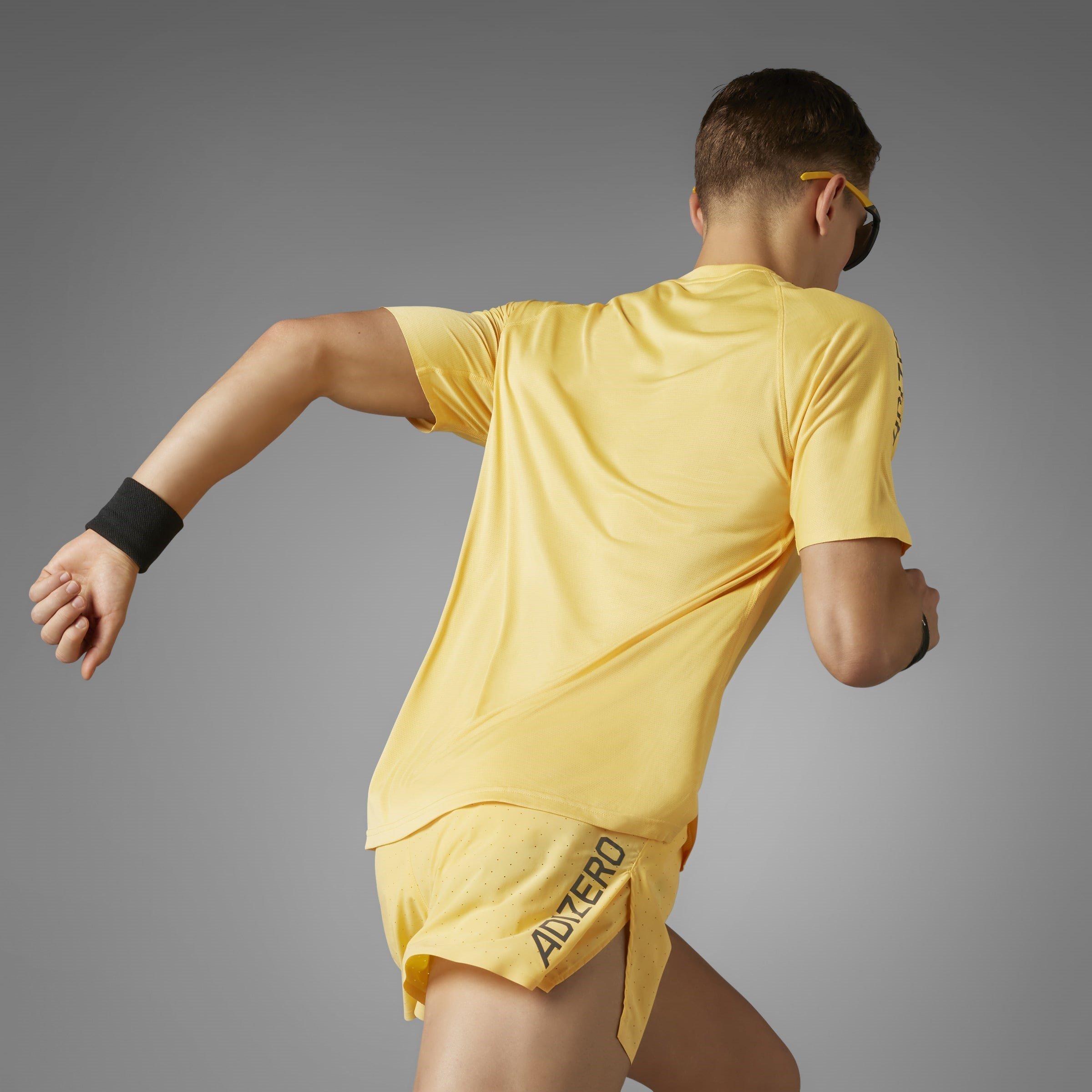 Gelb - adidas - Adizero Short-Sleeve Performance Gym Top - 9