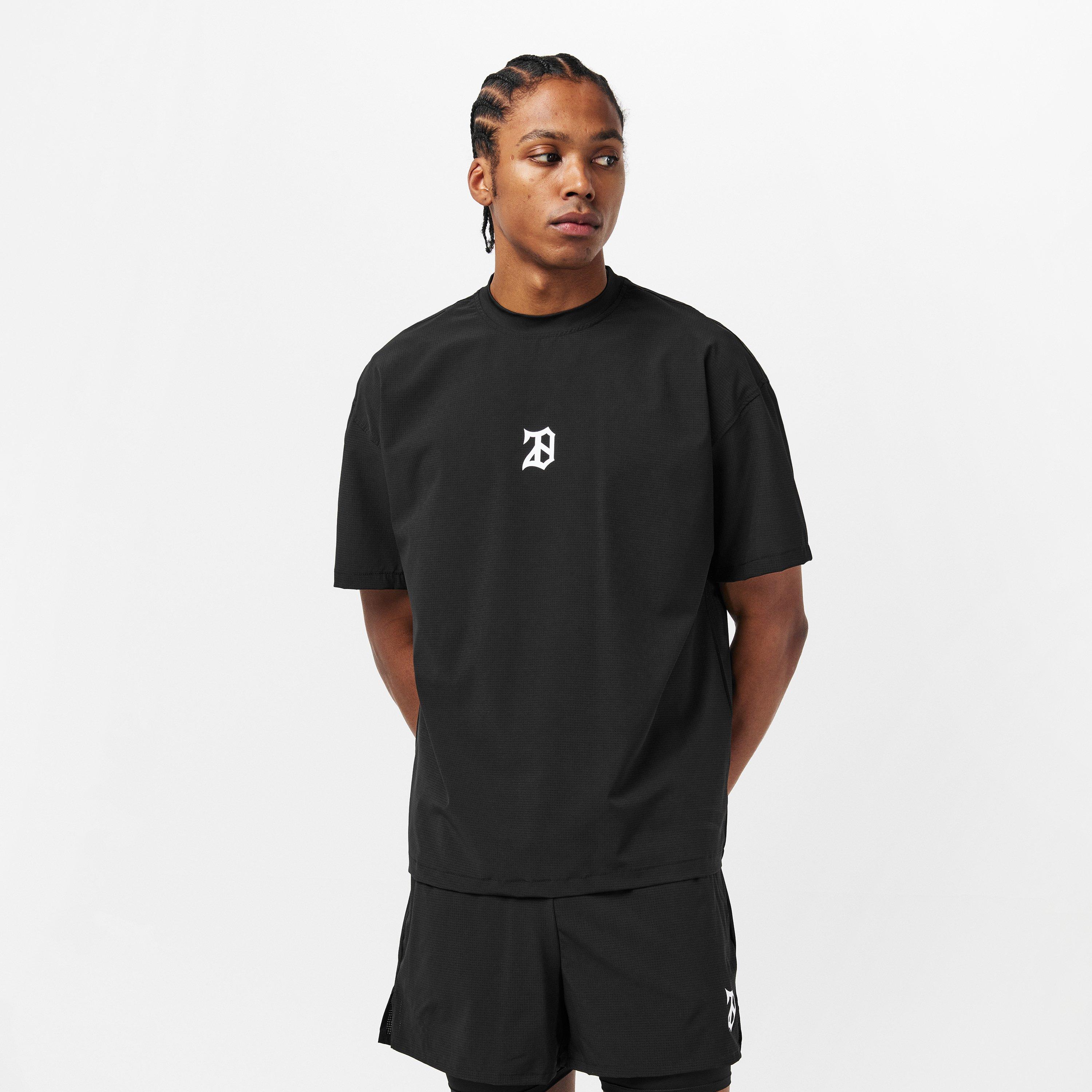 Black - 28 Club - Men's Mesh Short Sleeve Performance Gym Top - 3