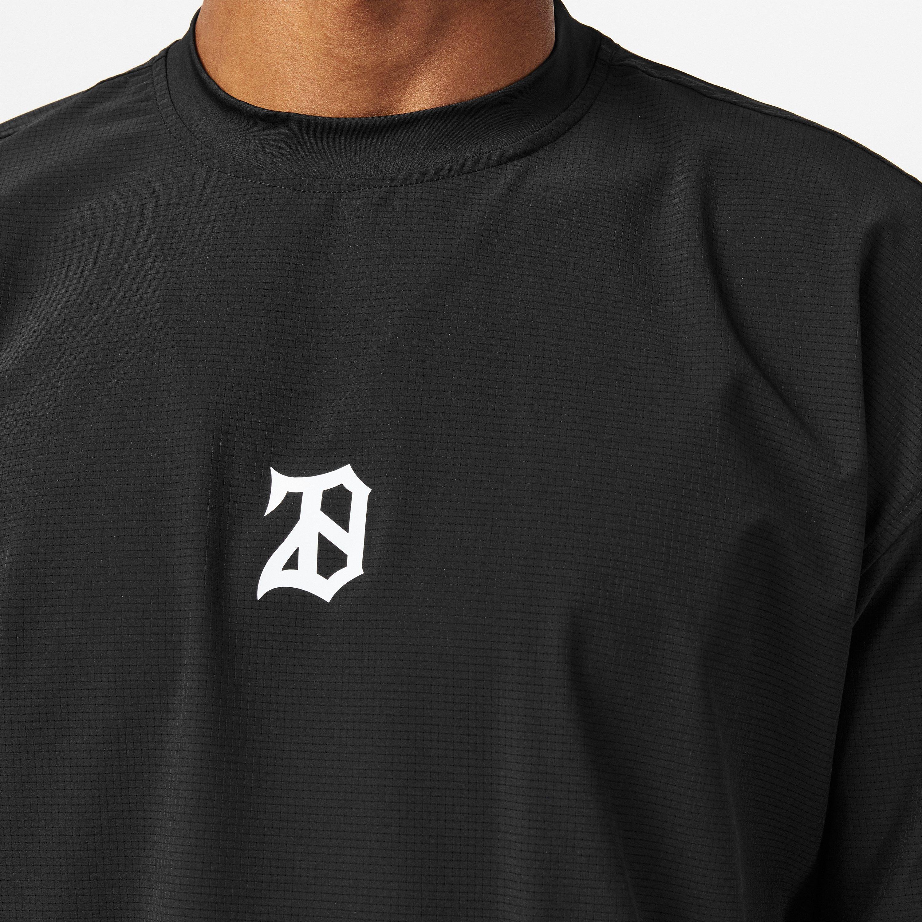 Black - 28 Club - Men's Mesh Short Sleeve Performance Gym Top - 5