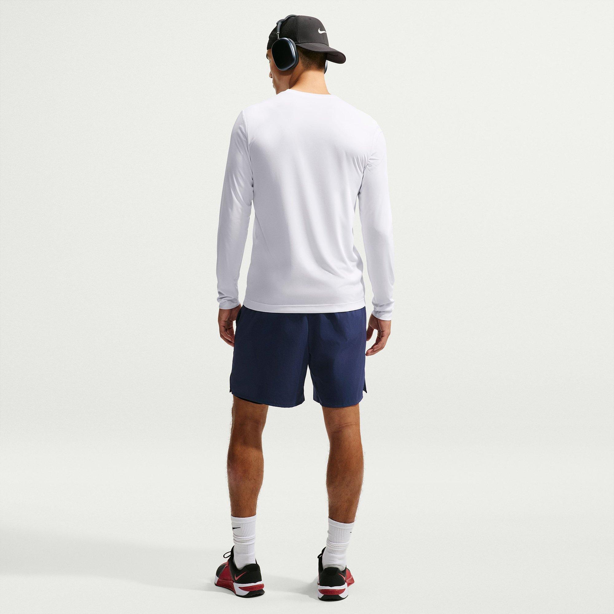 White/Black - Nike - Men's Flex Long Sleeve Performance T-Shirt - 6