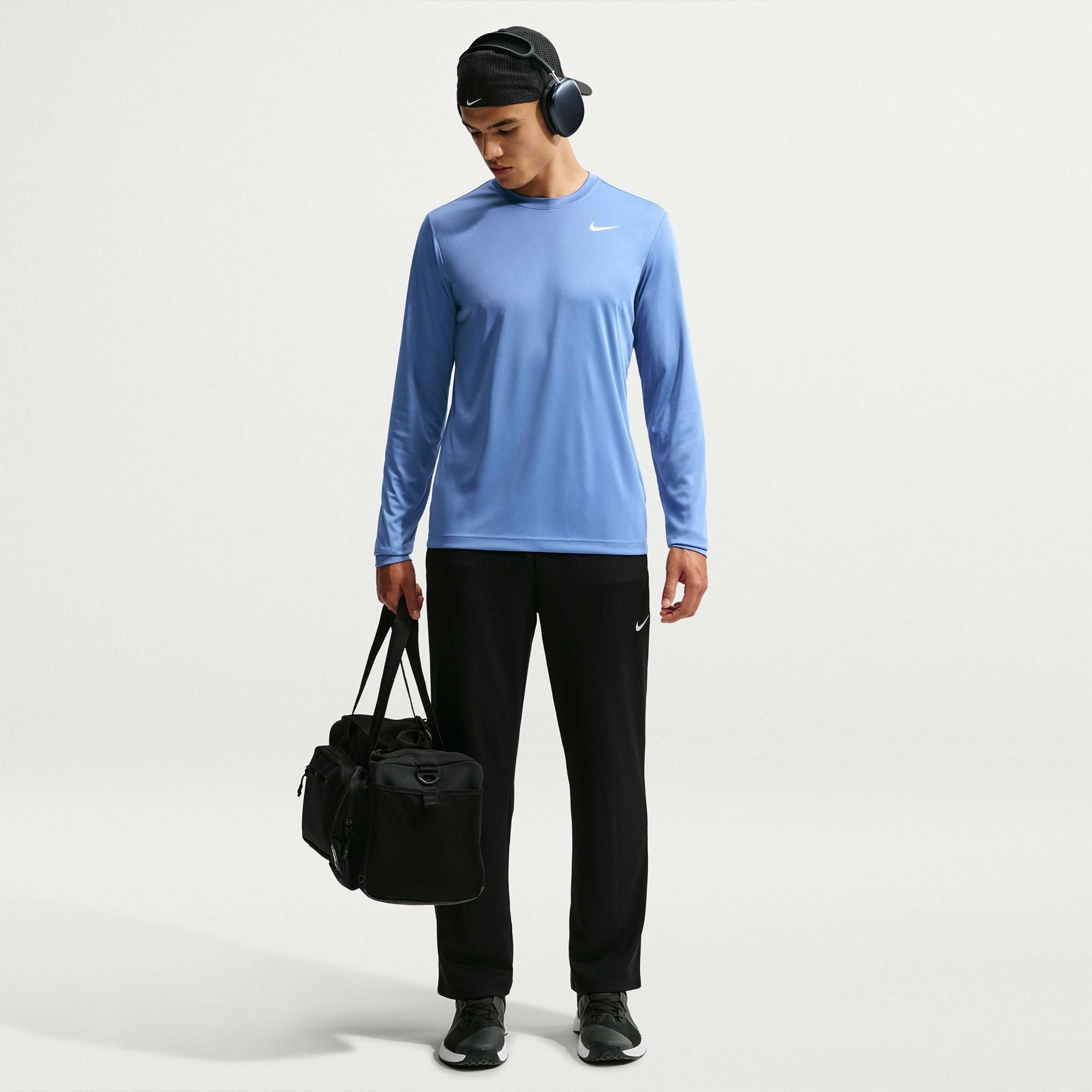 Indigo/White - Nike - Men's Flex Long Sleeve Performance T-Shirt - 4