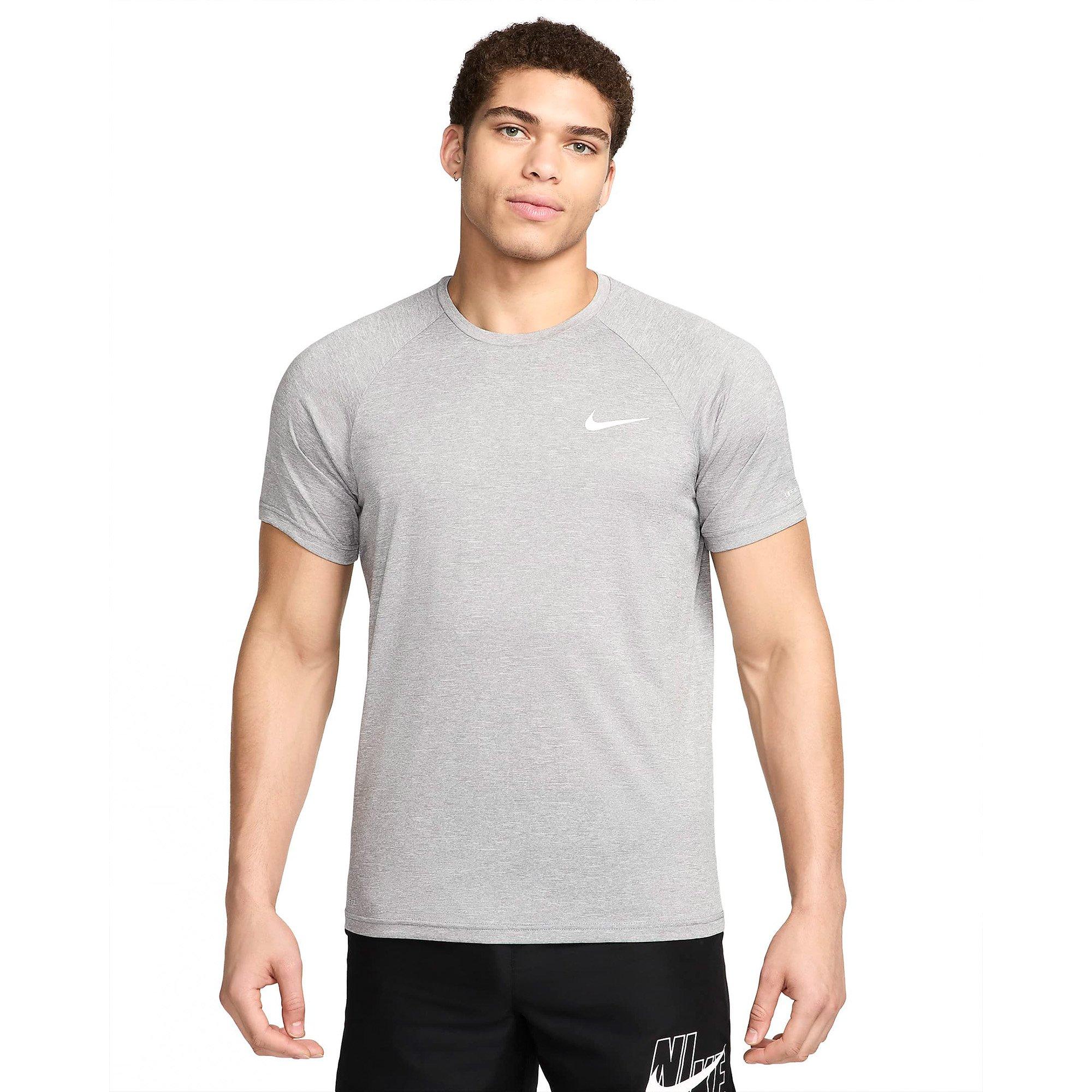 Cool Grey - Nike - Heather Mens Short-Sleeve Hydroguard - 5