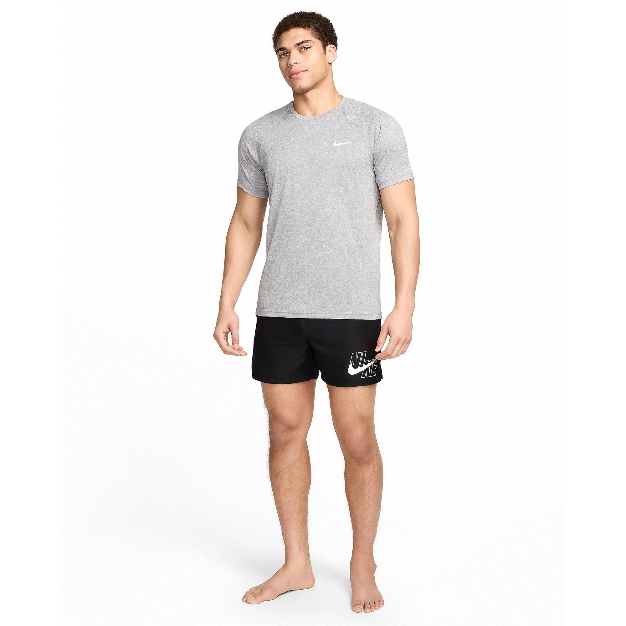 Cool Grey - Nike - Heather Mens Short-Sleeve Hydroguard - 6