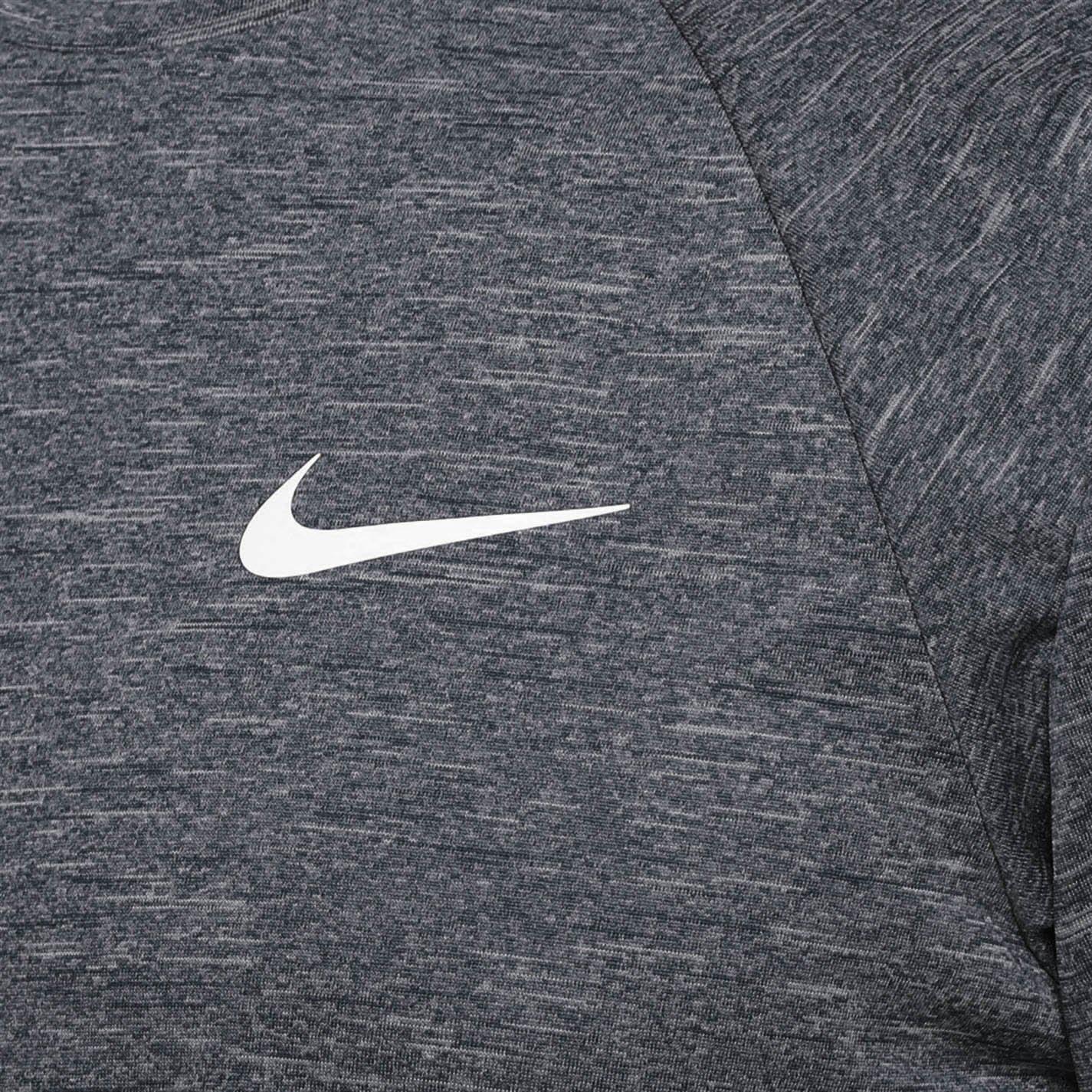 Black - Nike - Heather Mens Short-Sleeve Hydroguard - 4