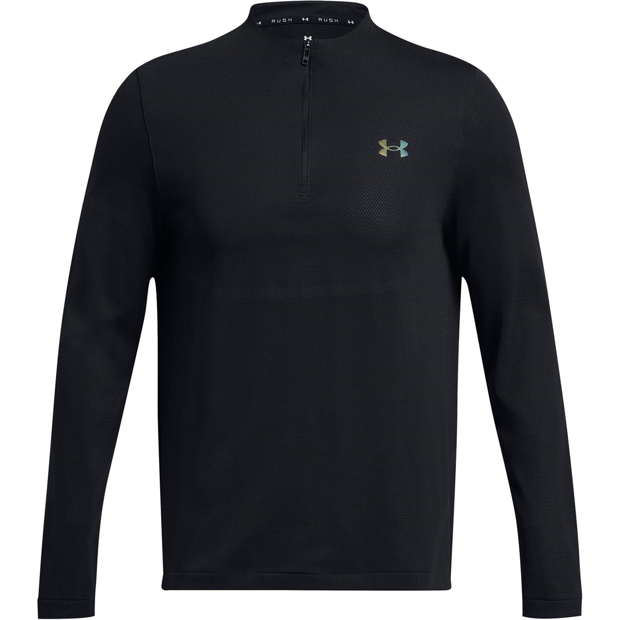 Black - Under Armour - Men's Vanish Zipped Long-Sleeve Performance Gym Top - 1