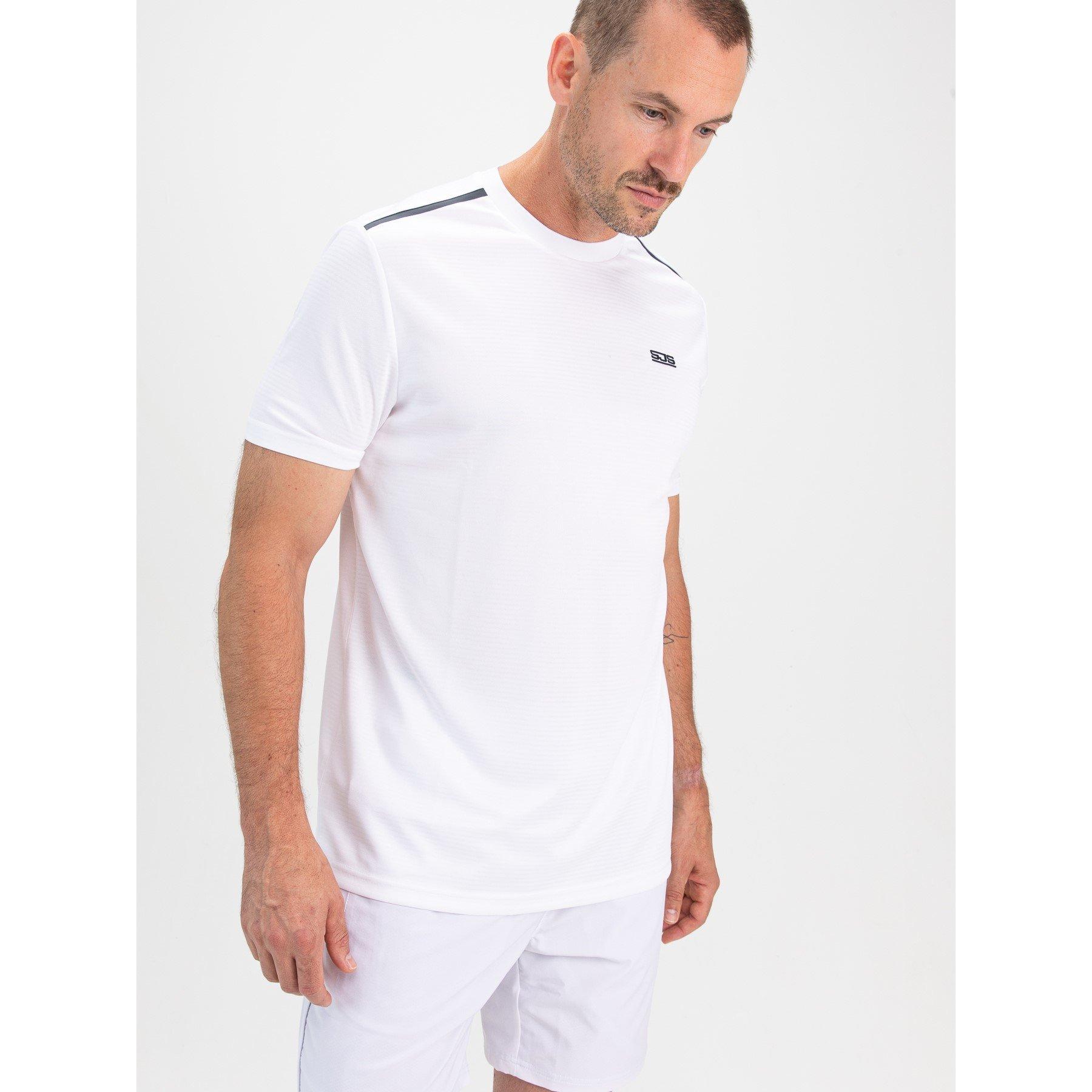 Real White - Sjeng Sports - Men's S Tex Short Sleeve Performance Gym Top - 2