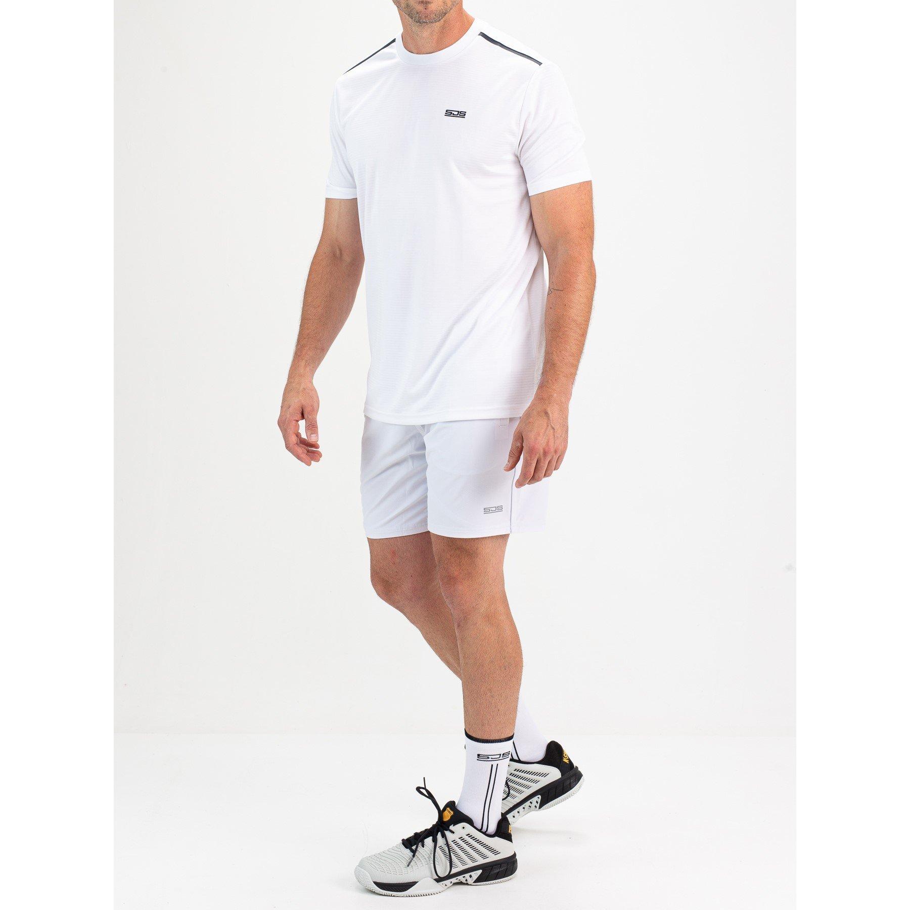 Real White - Sjeng Sports - Men's S Tex Short Sleeve Performance Gym Top - 4